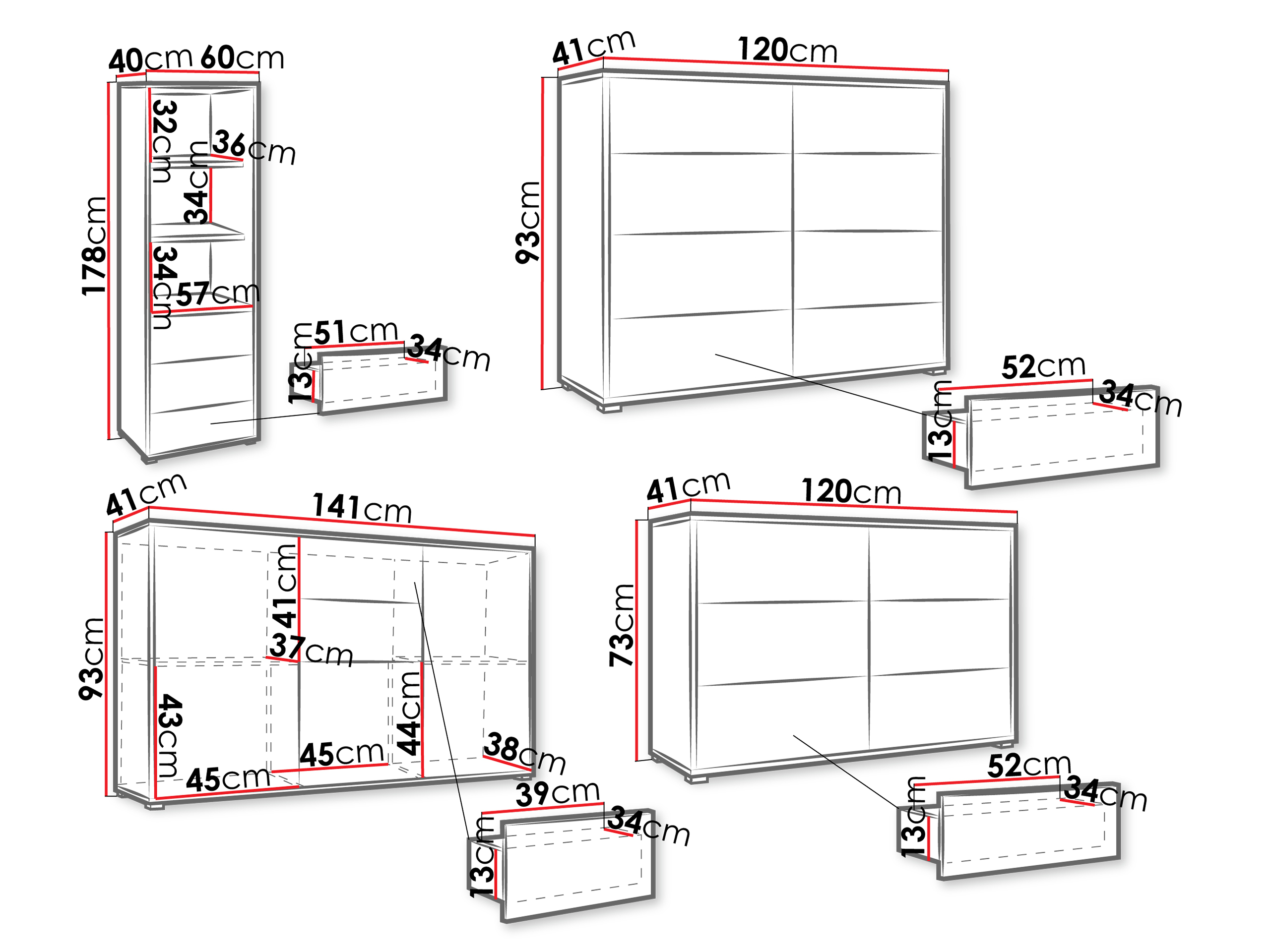 Woonkamerset Comfivo Fersoe 108 (Wit)