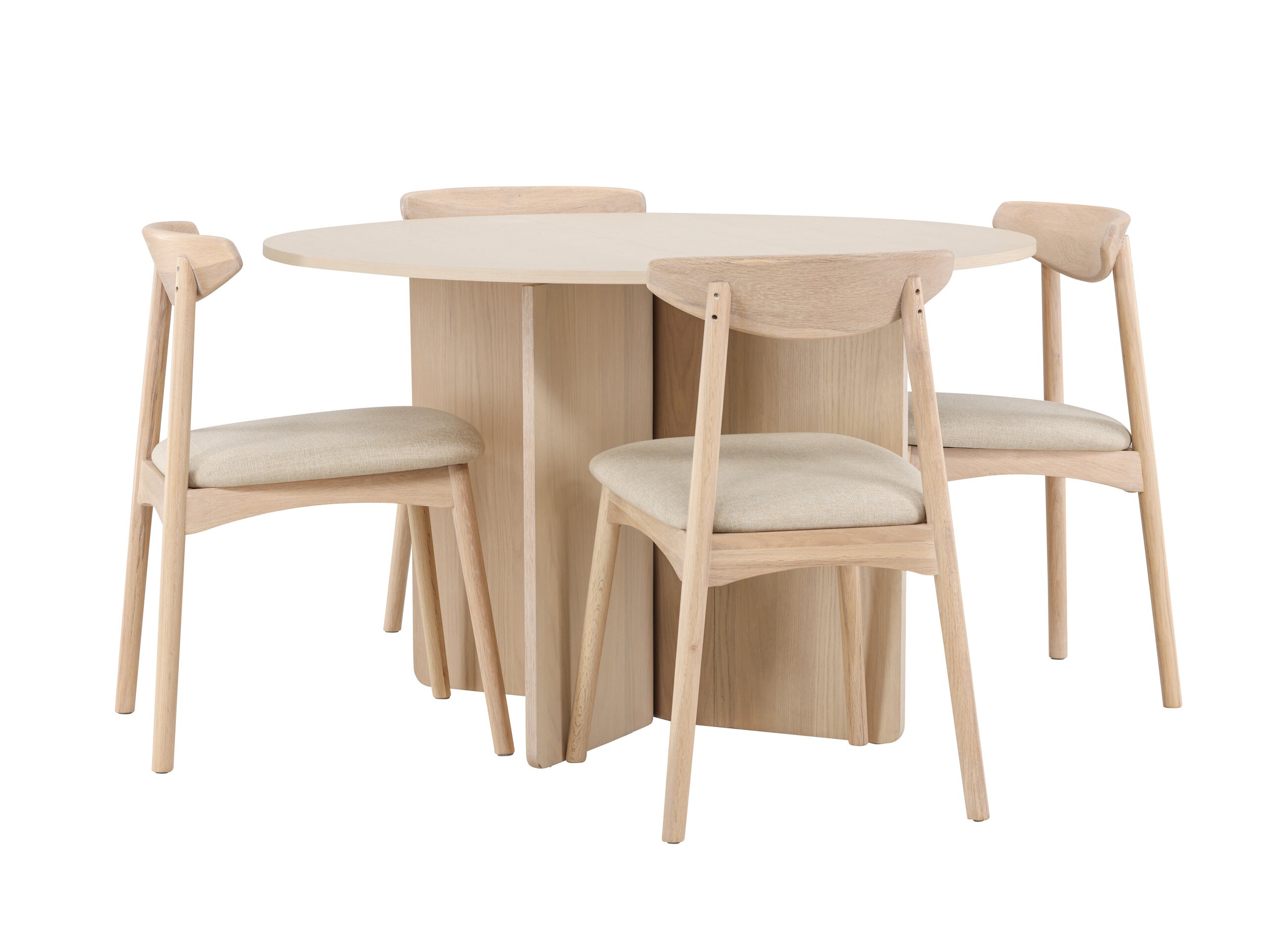 Eetkamerset Dallas 4986 (Licht hout)