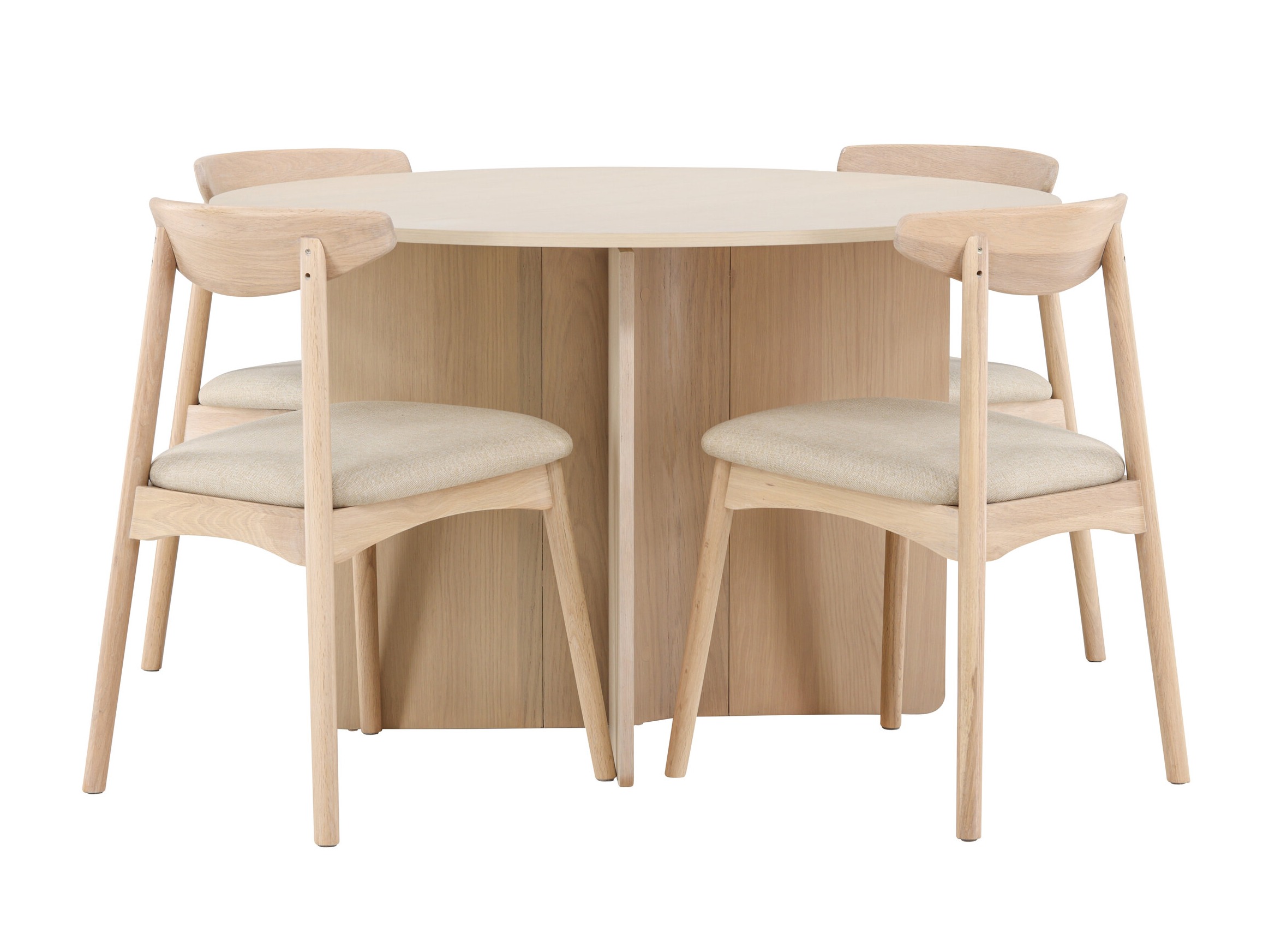 Eetkamerset Dallas 4986 (Licht hout)