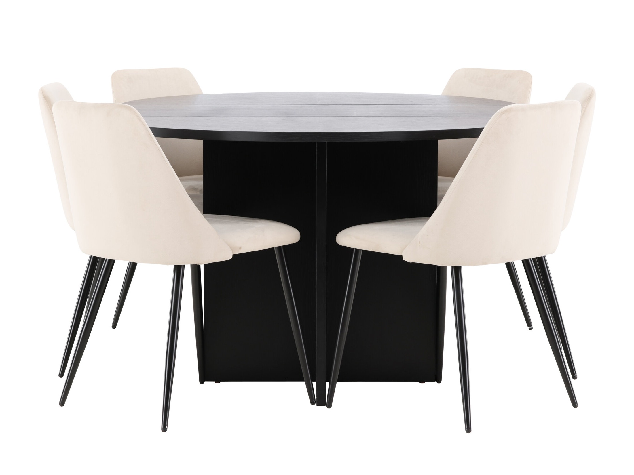 Eetkamerset Dallas 4992 (Zwart)