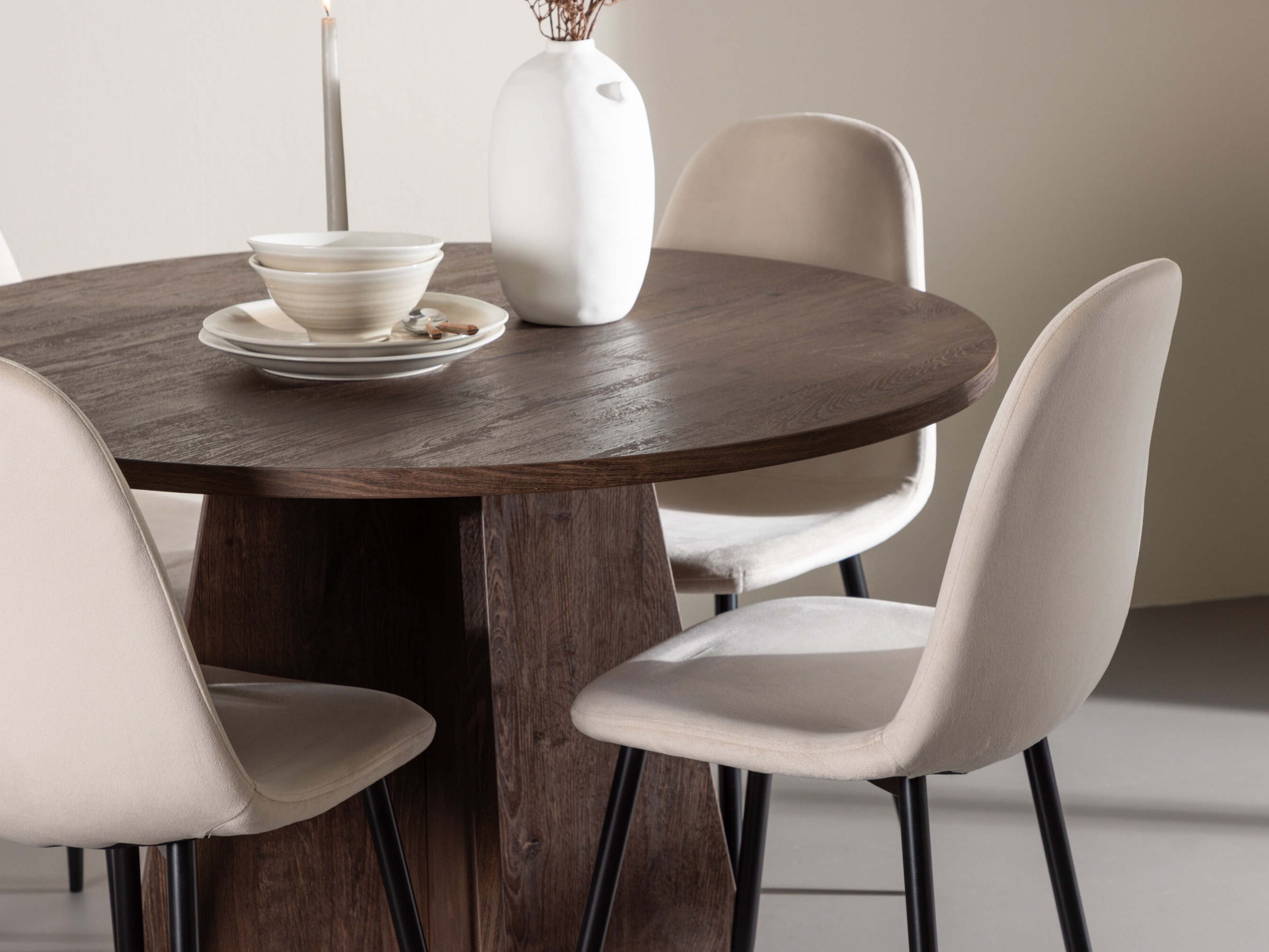 Eetkamerset Dallas 5009 (Beige)
