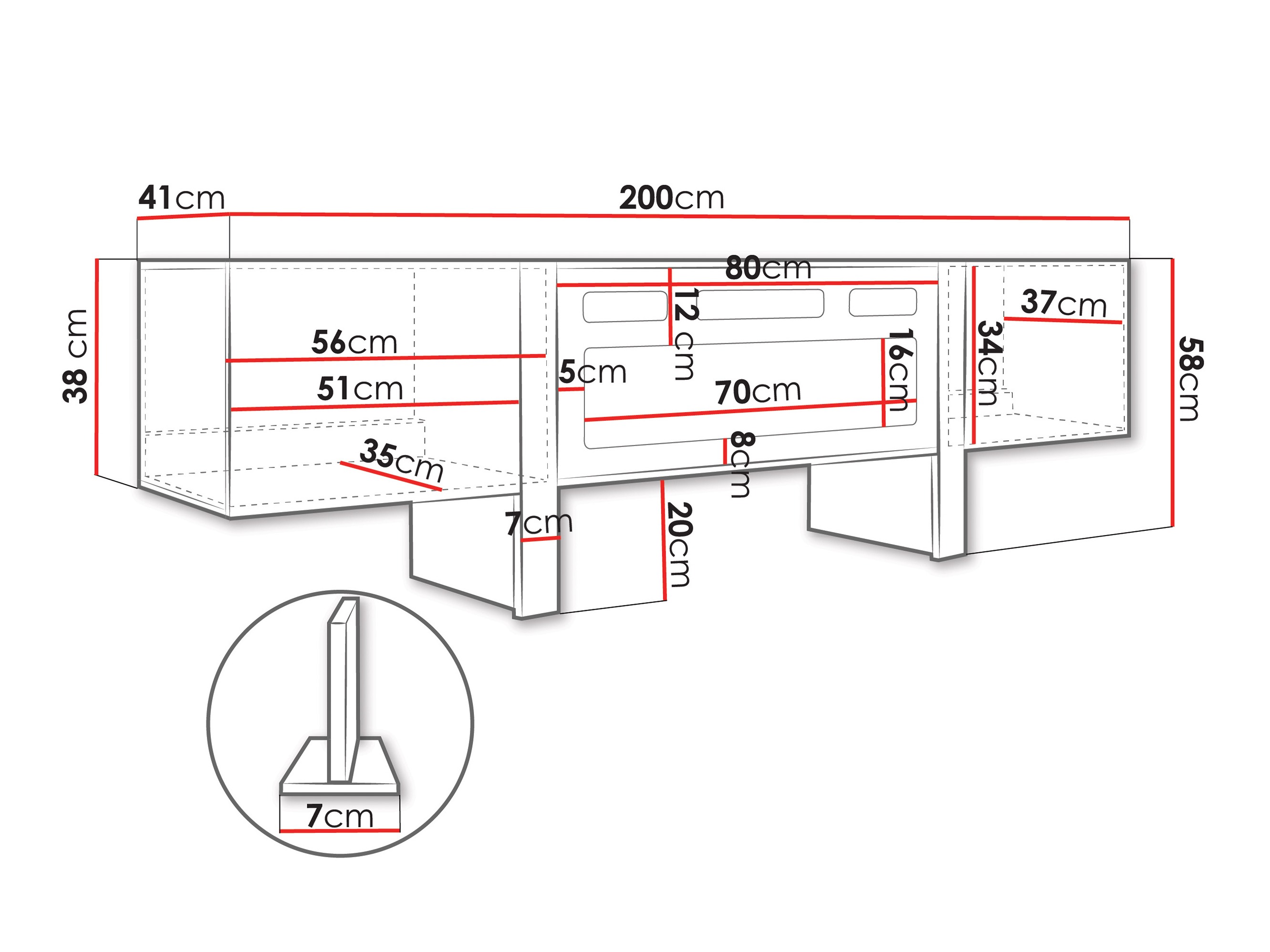 TV-meubel Sorfloi 103