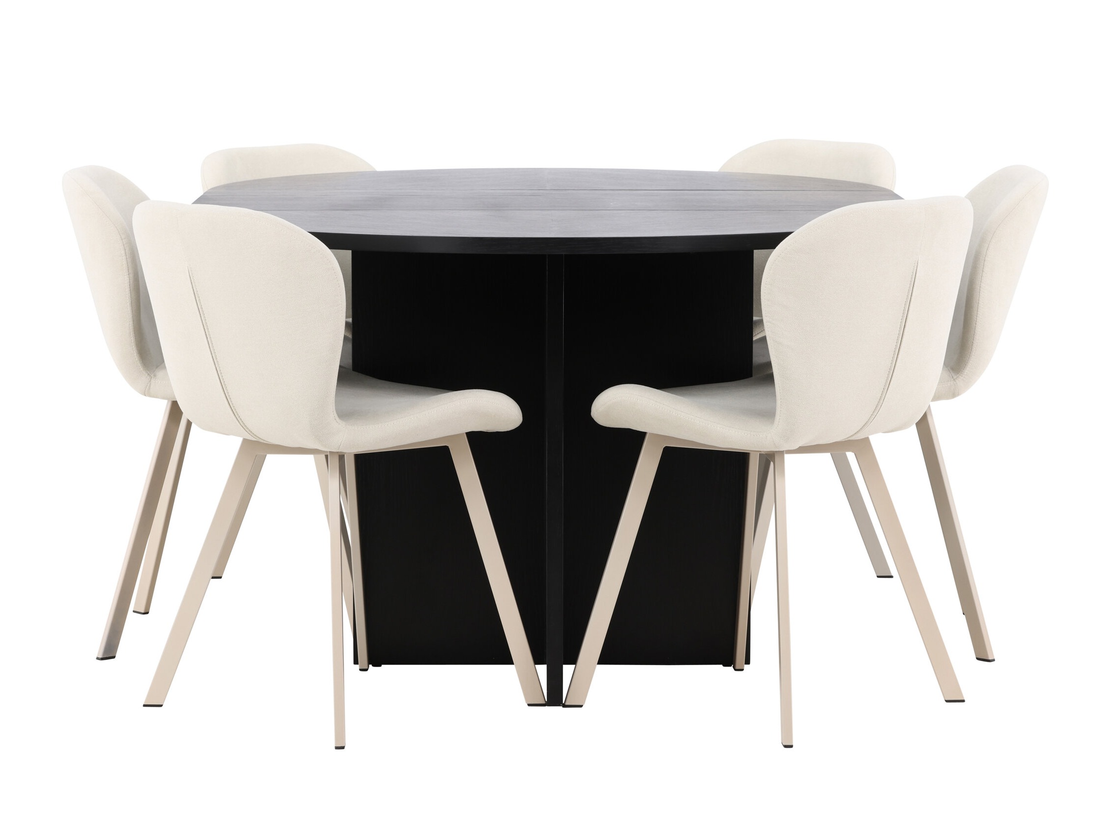 Eetkamerset Dallas 5010 (Zwart)