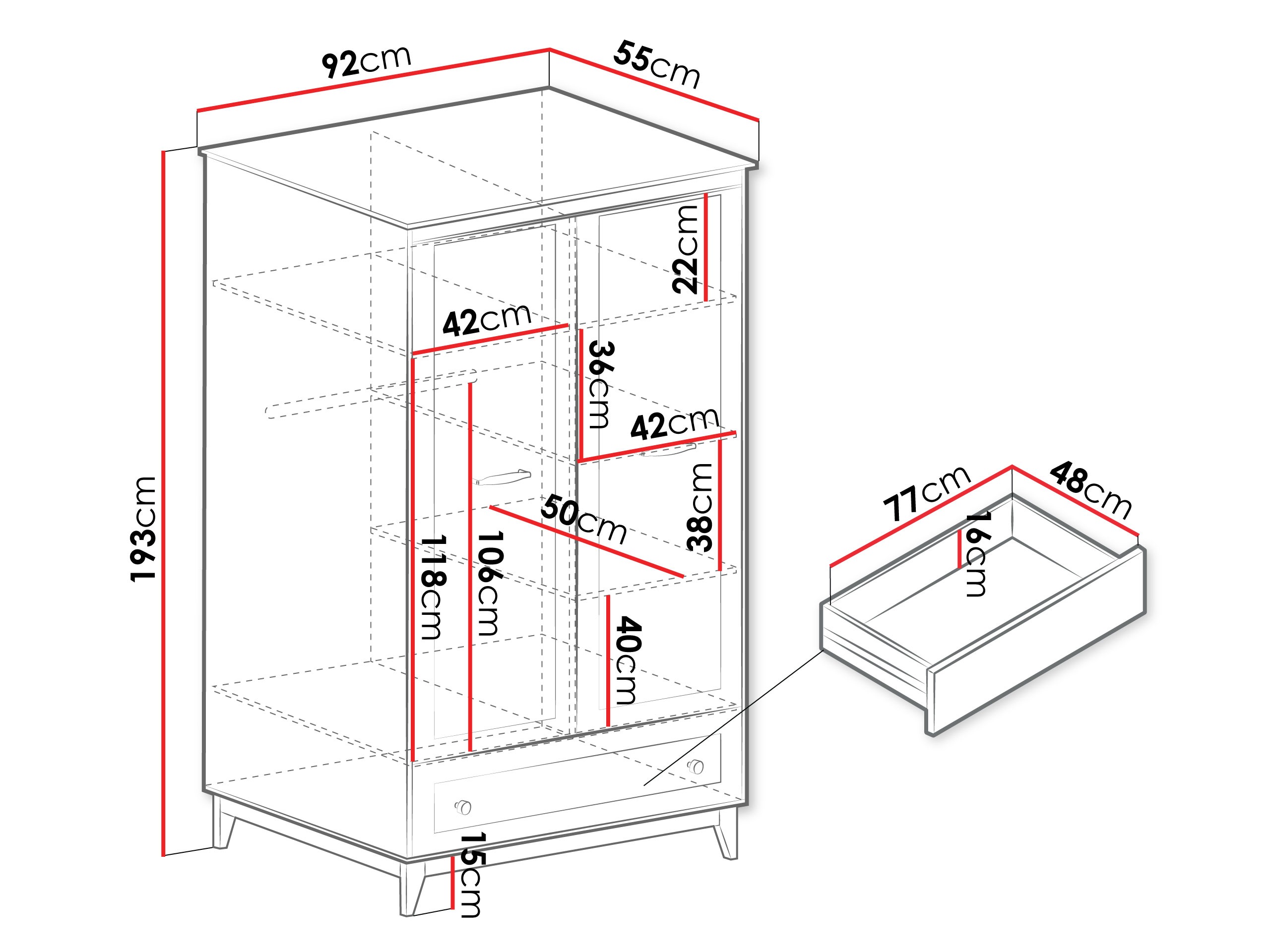 Kledingkast Sonfera 109