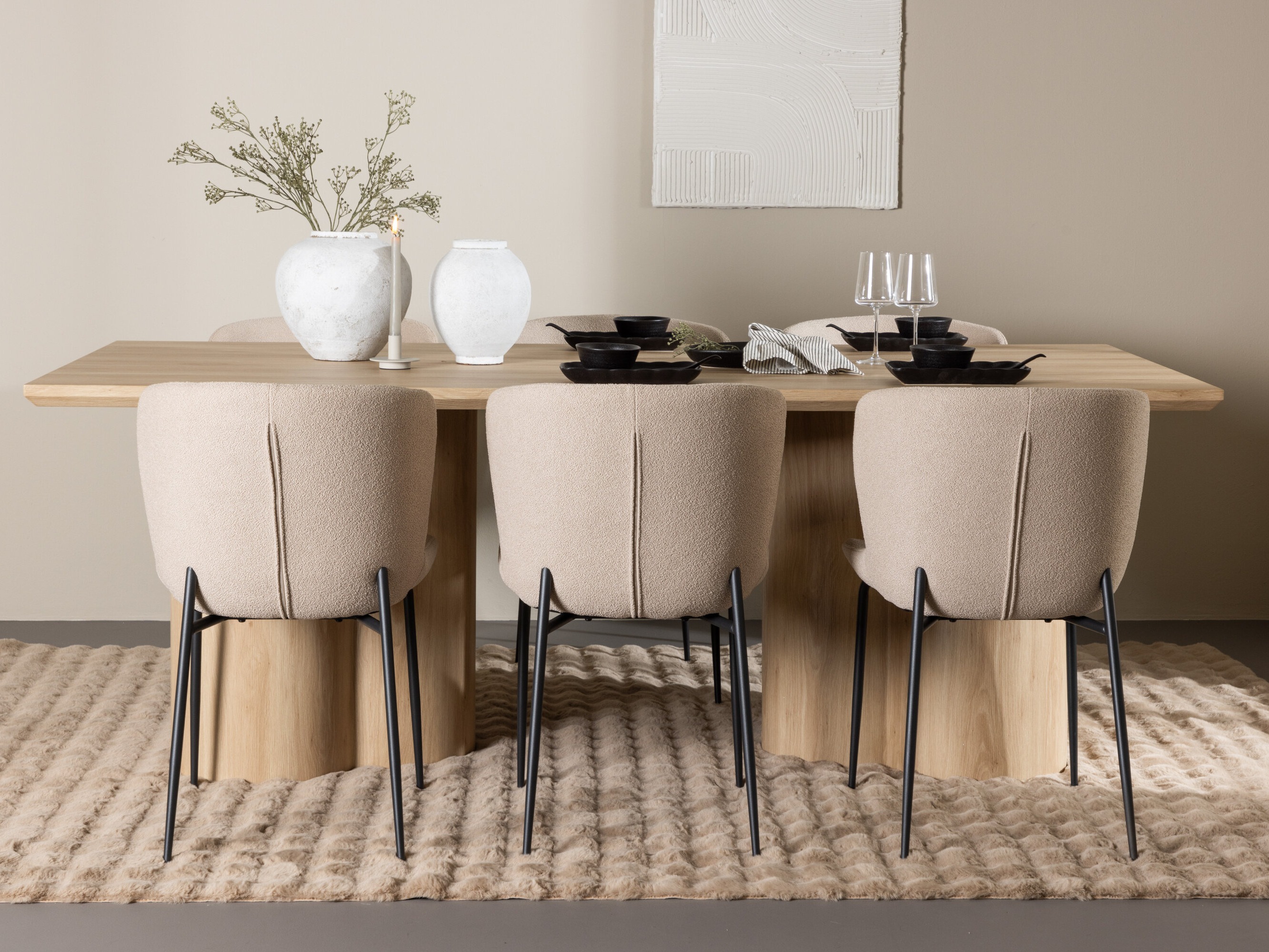 Eetkamerset Dallas 5021 (Beige)