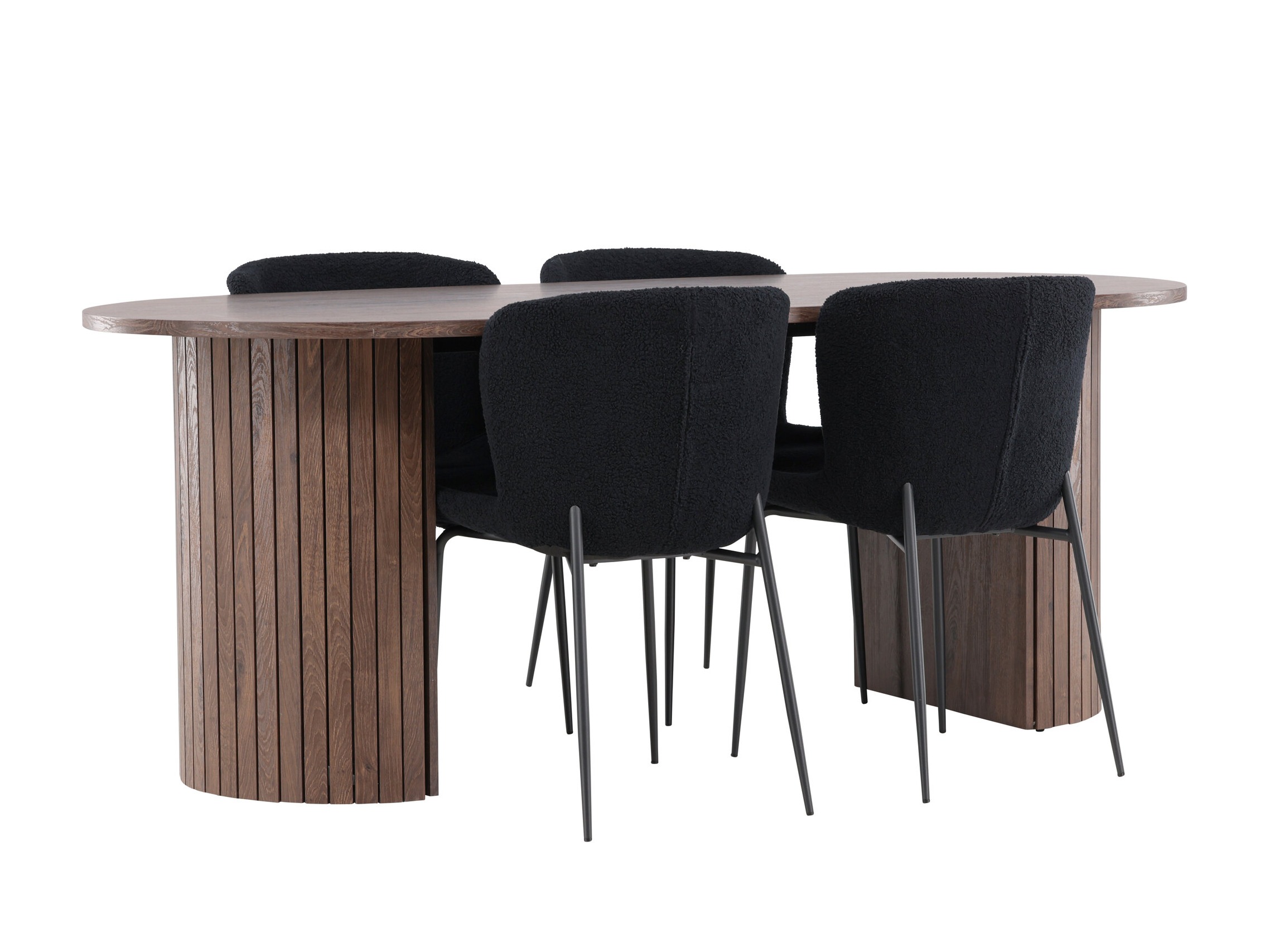 Eetkamerset Dallas 5036 (Zwart)