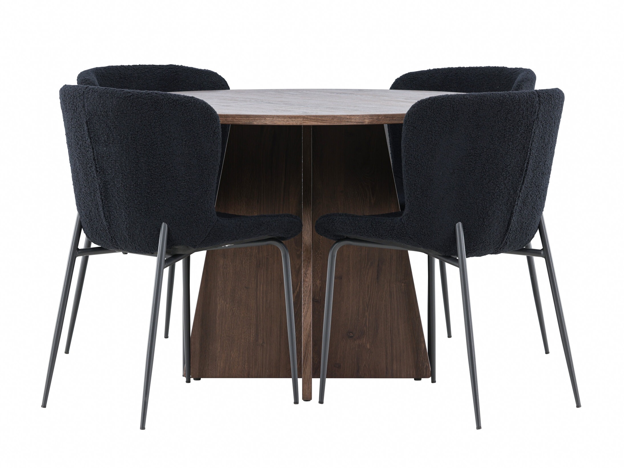 Eetkamerset Dallas 5051 (Zwart)