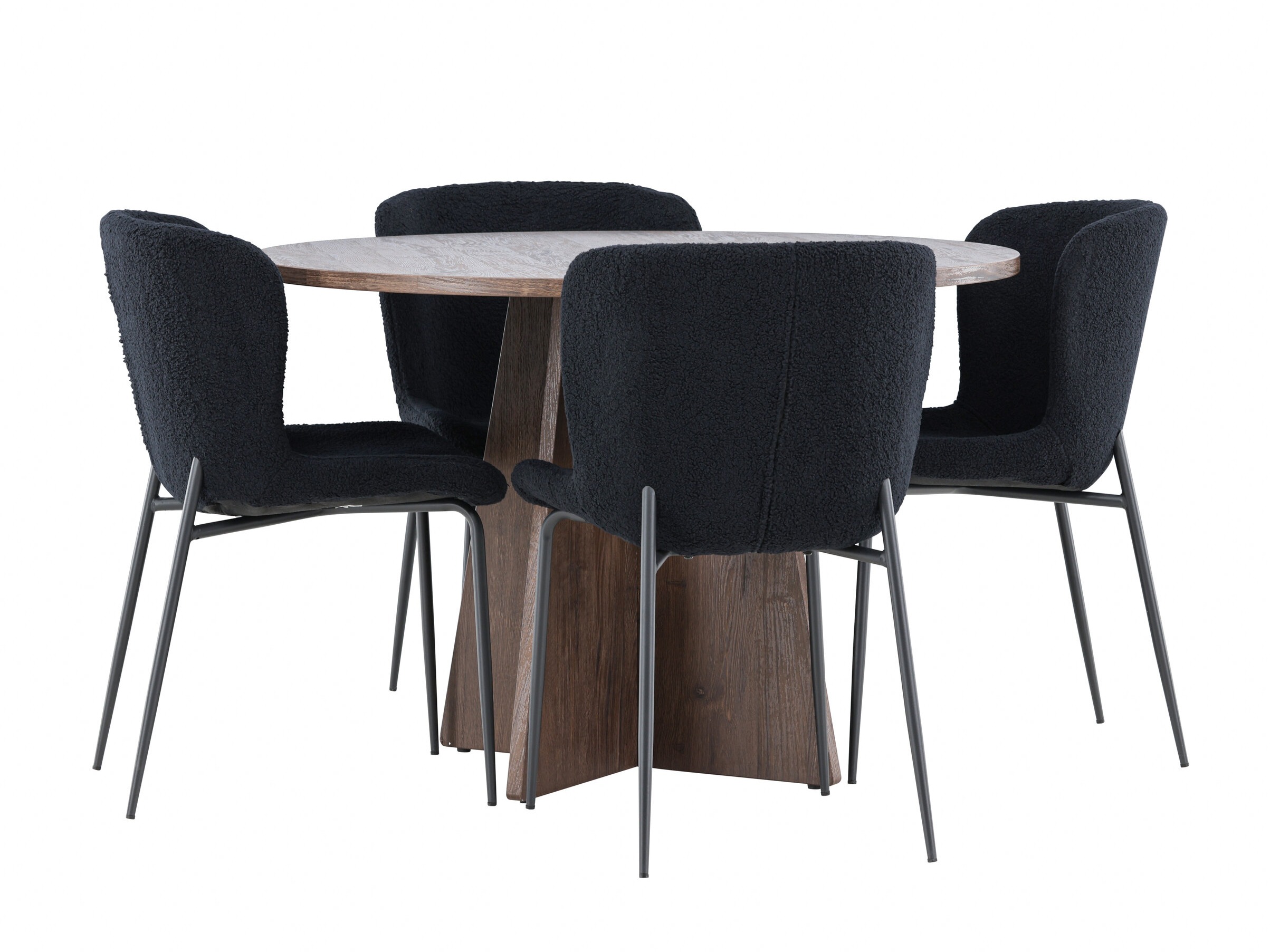 Eetkamerset Dallas 5051 (Zwart)
