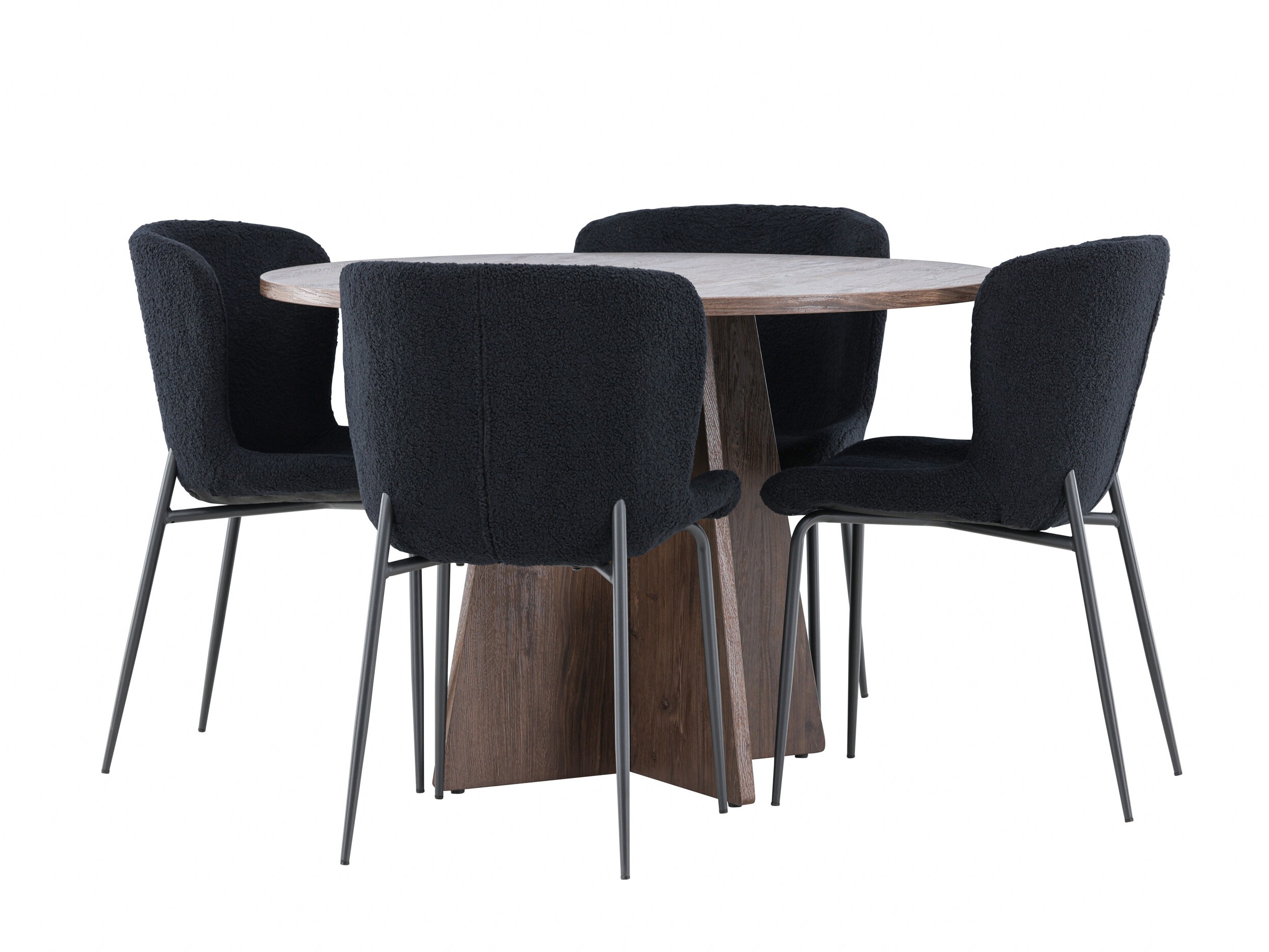 Eetkamerset Dallas 5051 (Zwart)