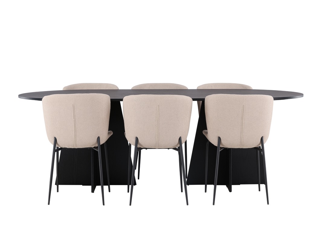 Eetkamerset Dallas 5052 (Beige)
