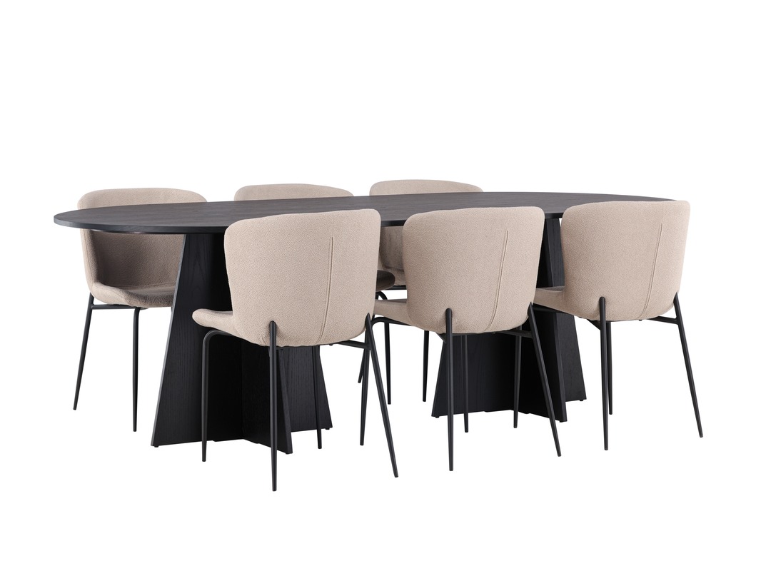 Eetkamerset Dallas 5052 (Beige)