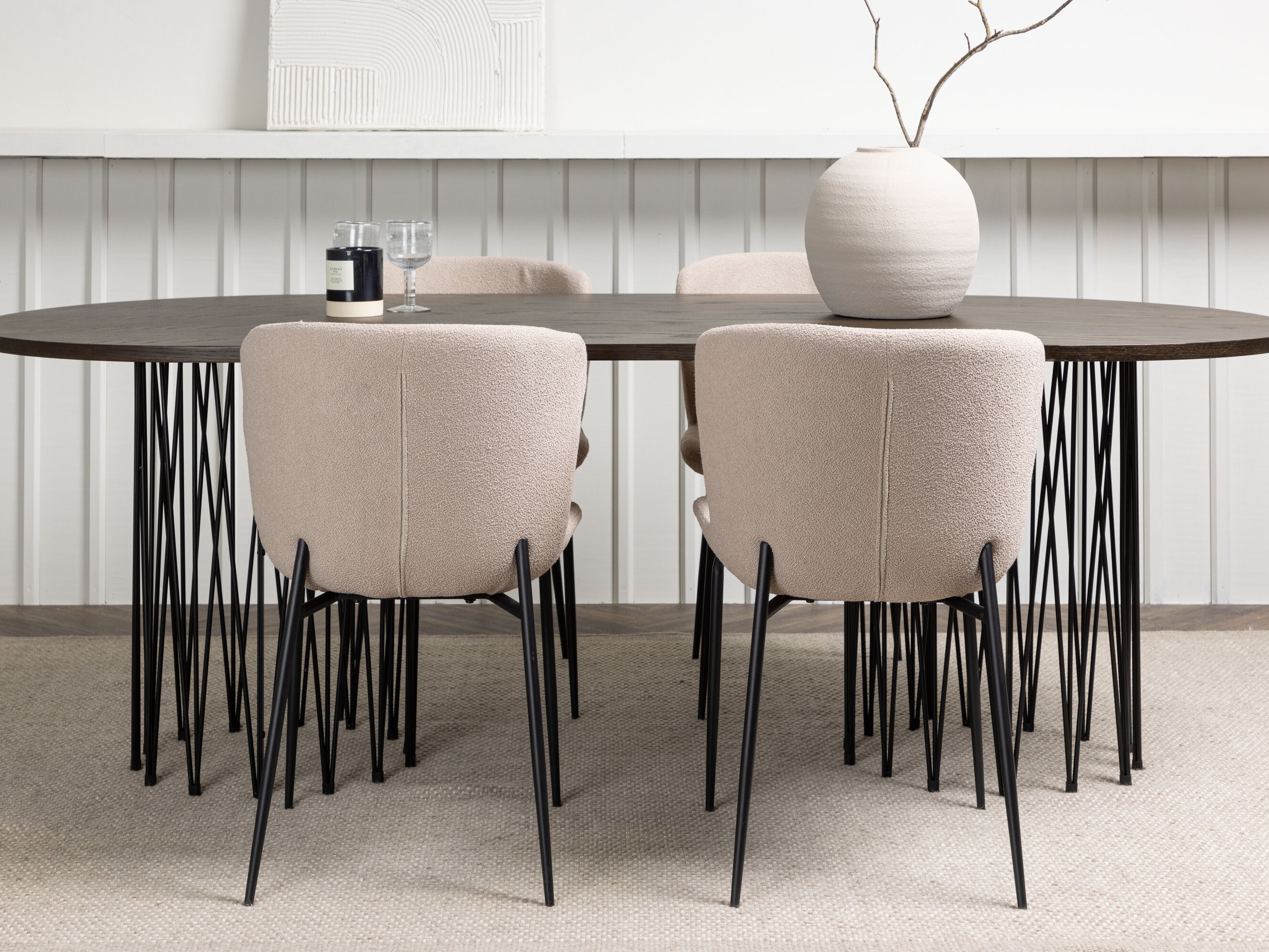 Eetkamerset Dallas 5065 (Beige)