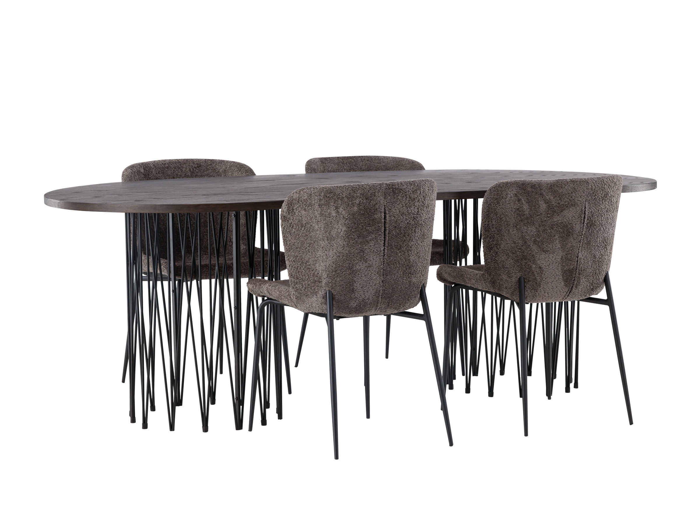 Eetkamerset Dallas 5065 (Bruin)