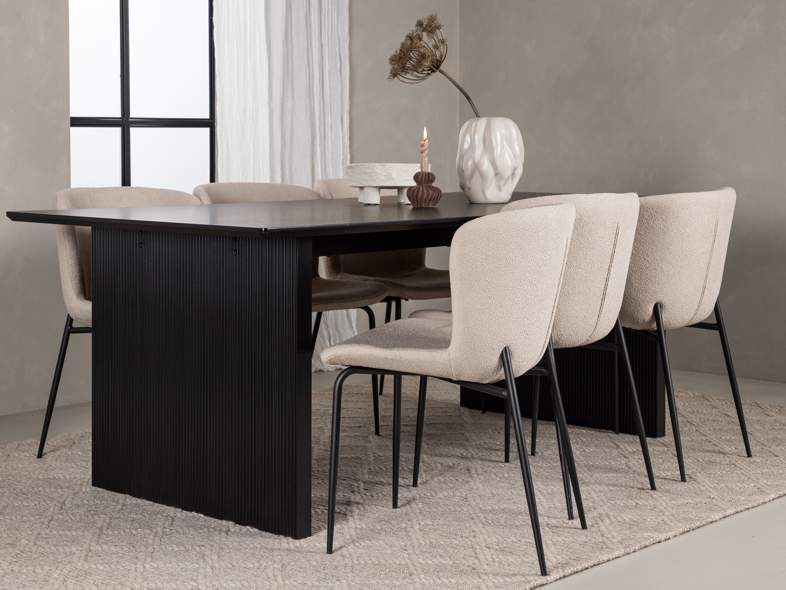 Eetkamerset Dallas 5066 (Beige)