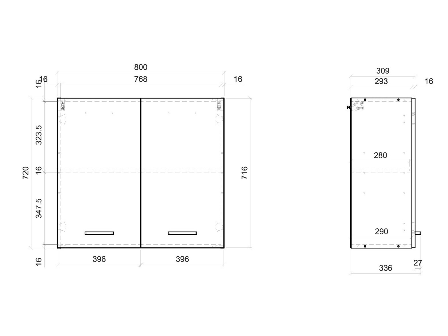 Modulaire wandkast Quti 116