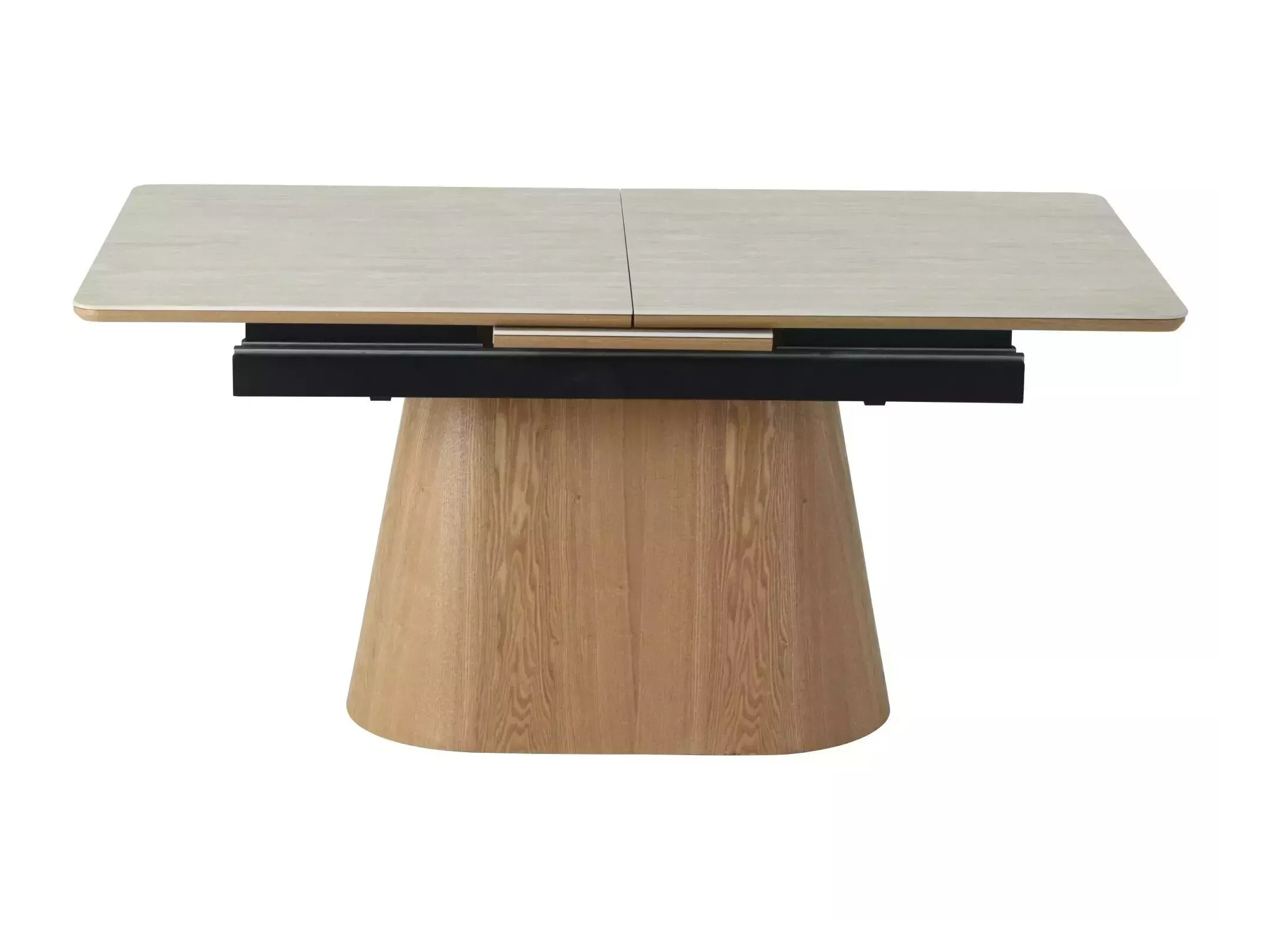 Tafel Detroit 932 (Licht travertin + Eiken)