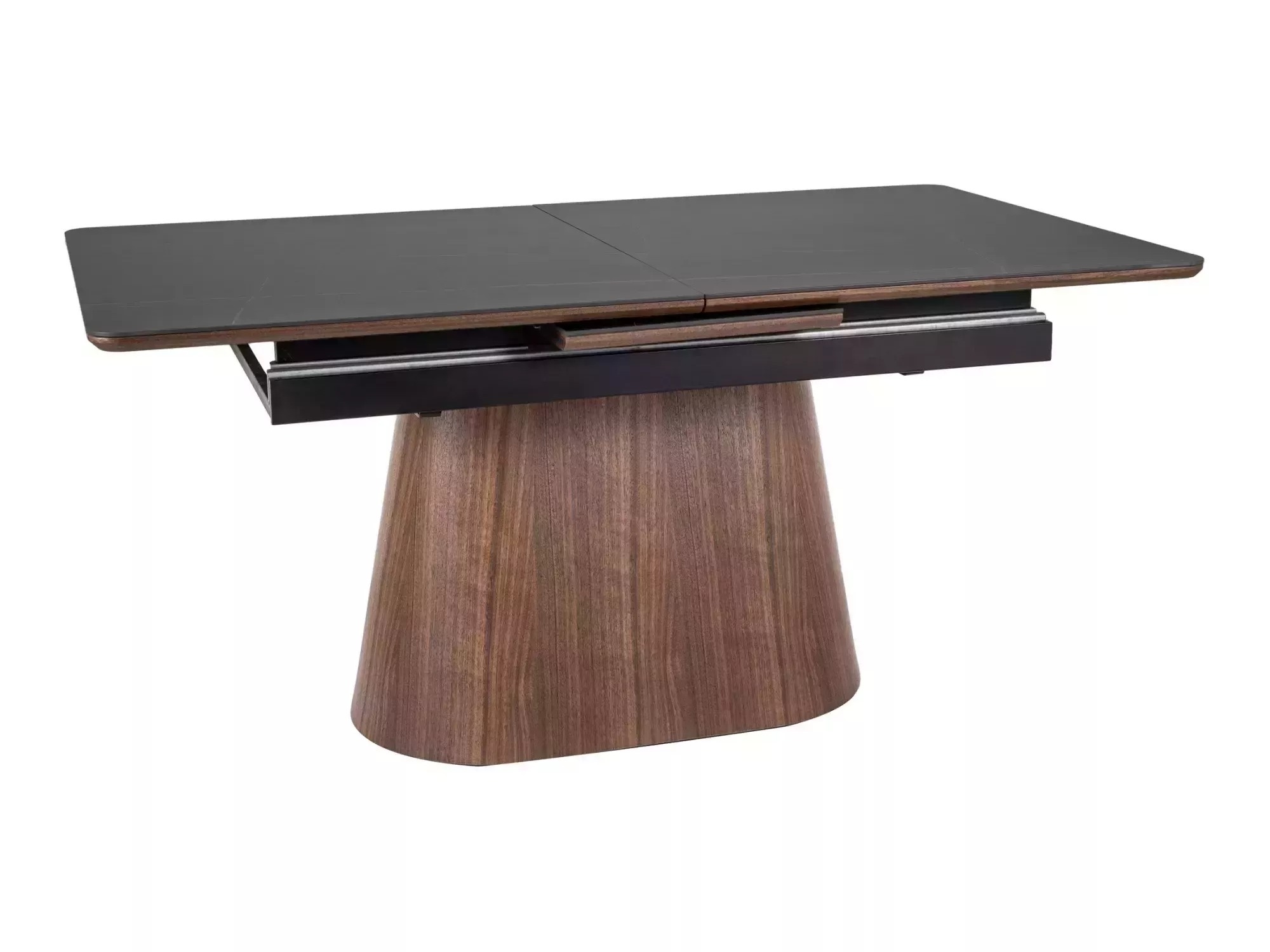 Tafel Detroit 932 (Zwart + Notenhout)