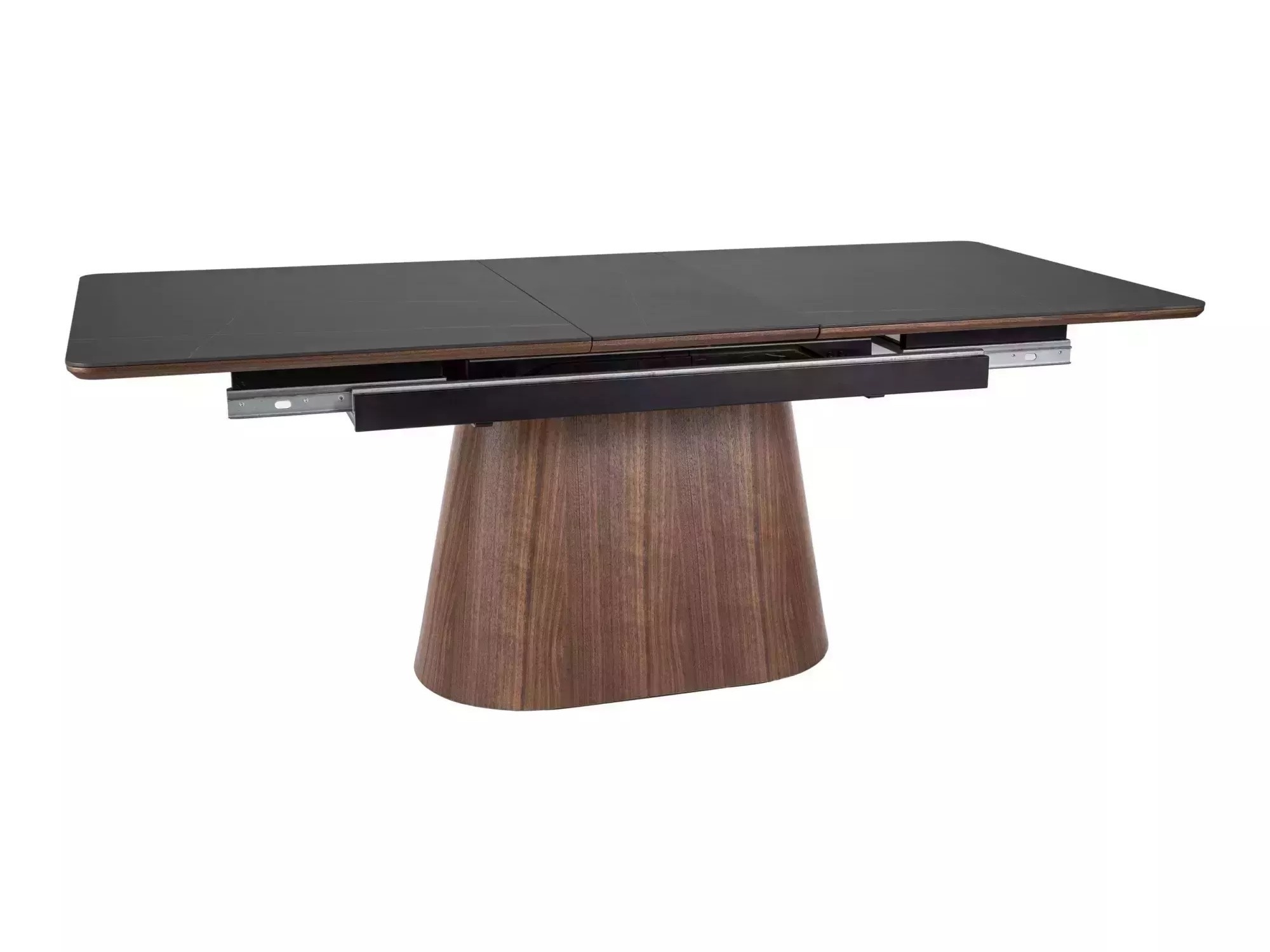 Tafel Detroit 932 (Zwart + Notenhout)