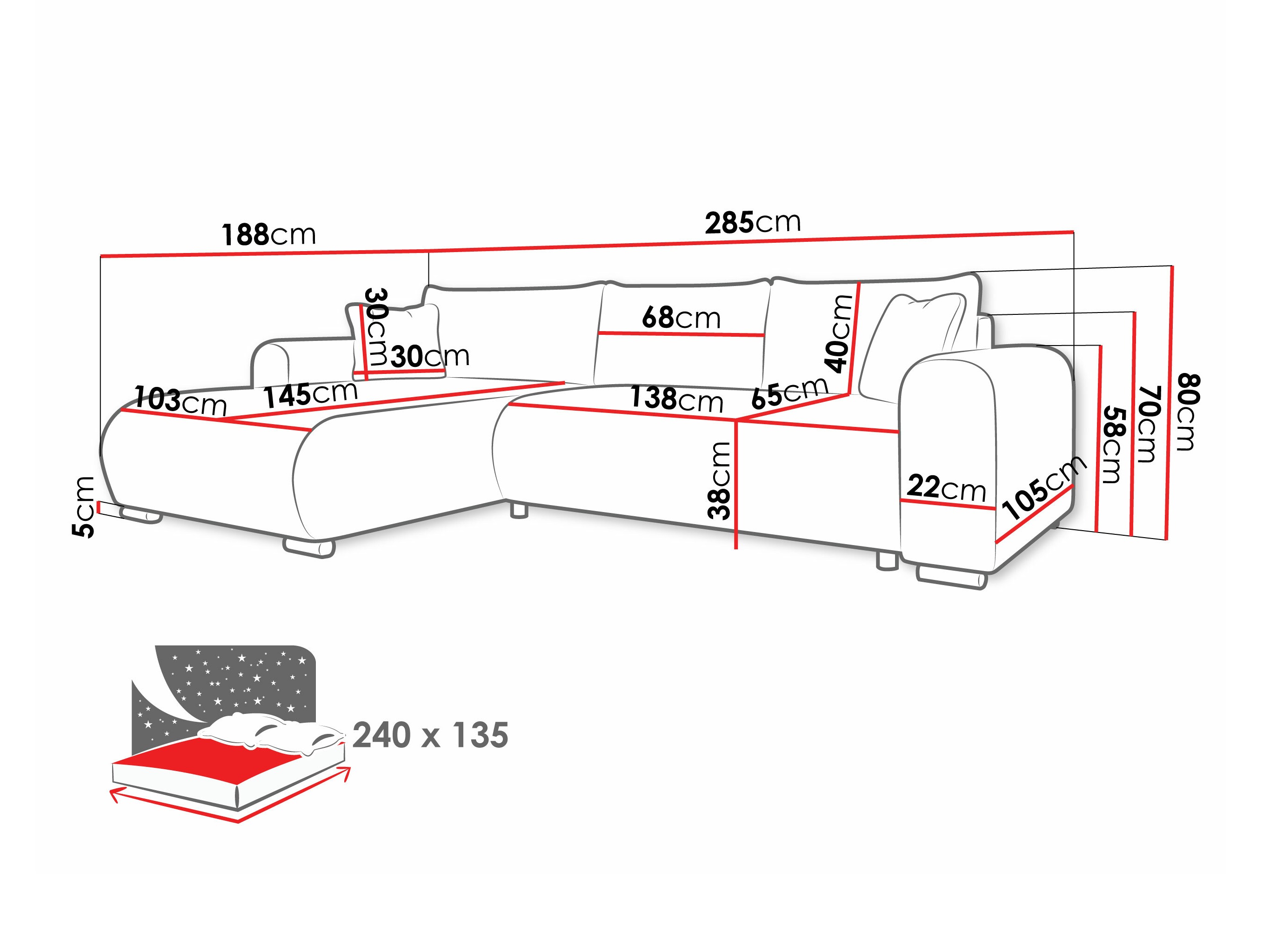Hoekbank Comfivo 410 (Poso 110)