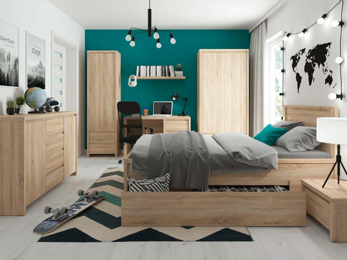 Opbergmogelijkheid Nolroma 132 (Sonoma eik)