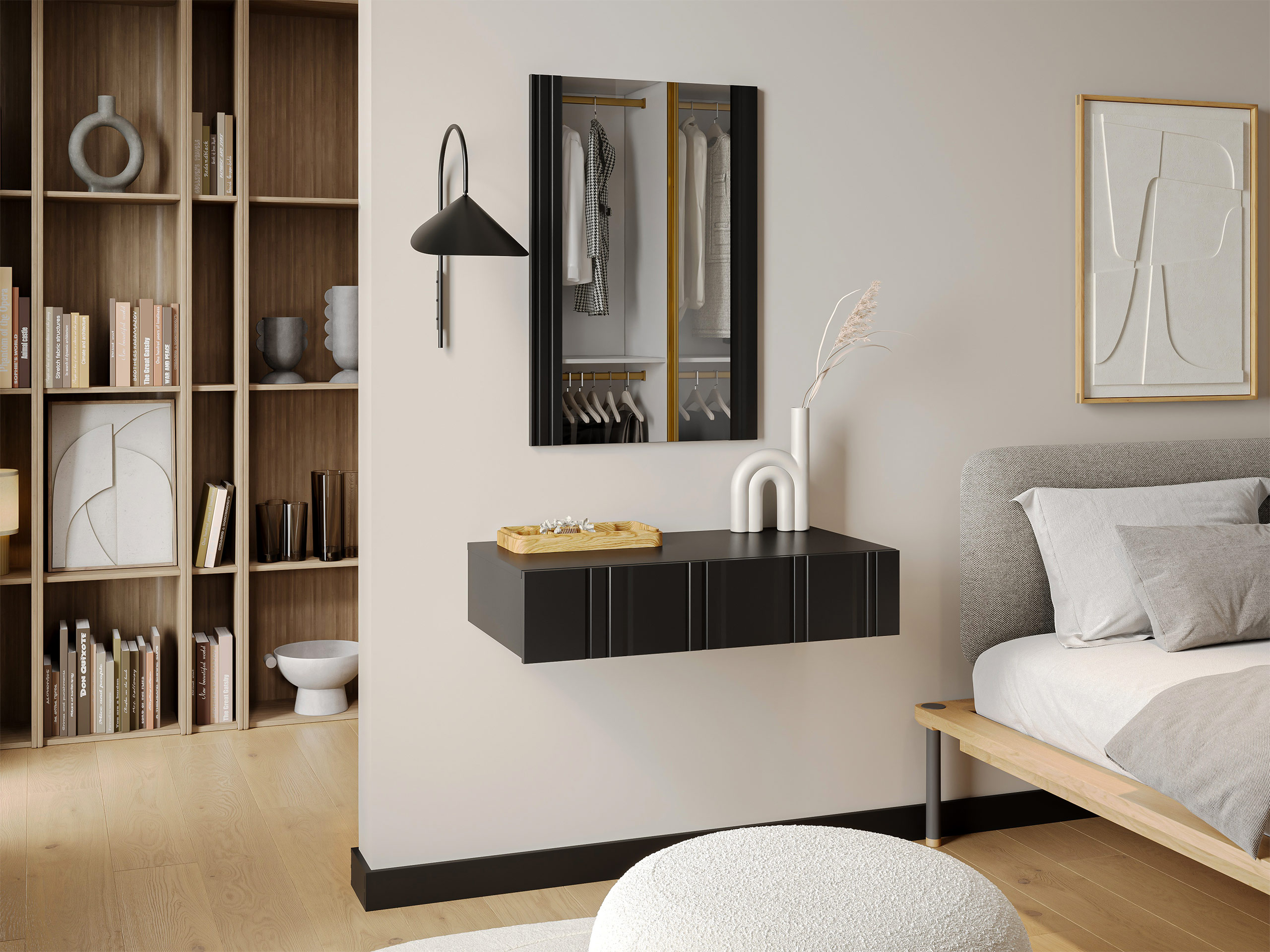 Kaptafel Evavese 109 (Zwart)