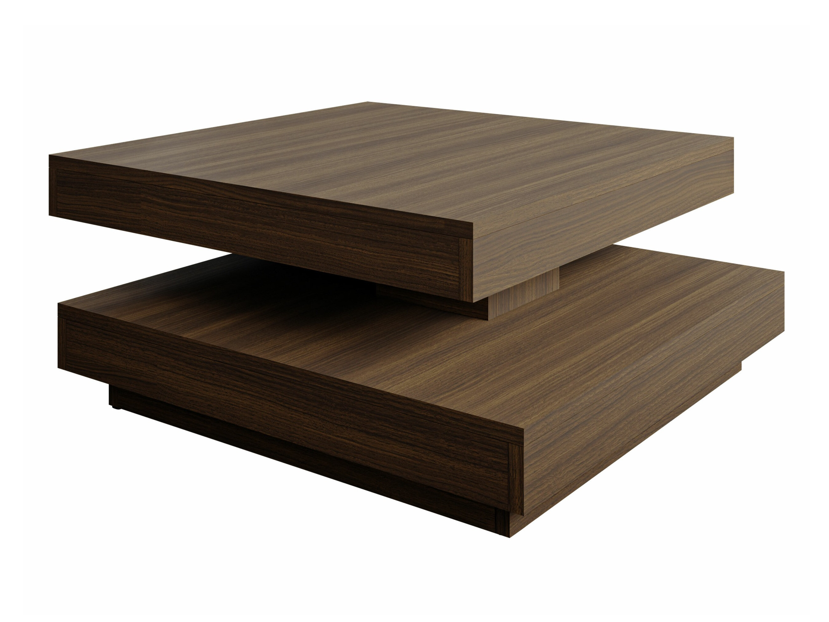 Transformeerbare salontafel Comfivo Pisces (Notenhout)