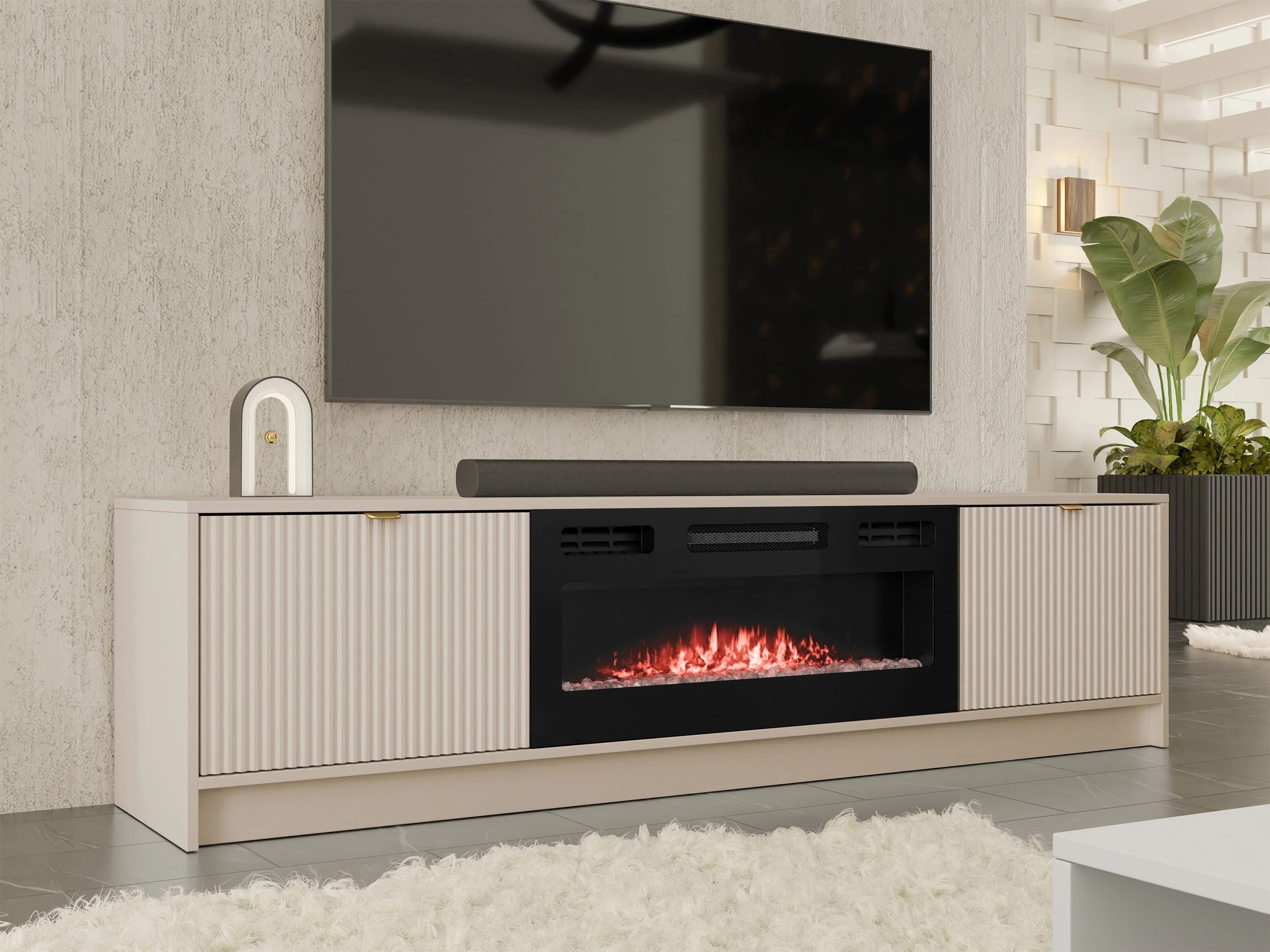 TV-meubel Comfivo Larmire 109 (Beige)
