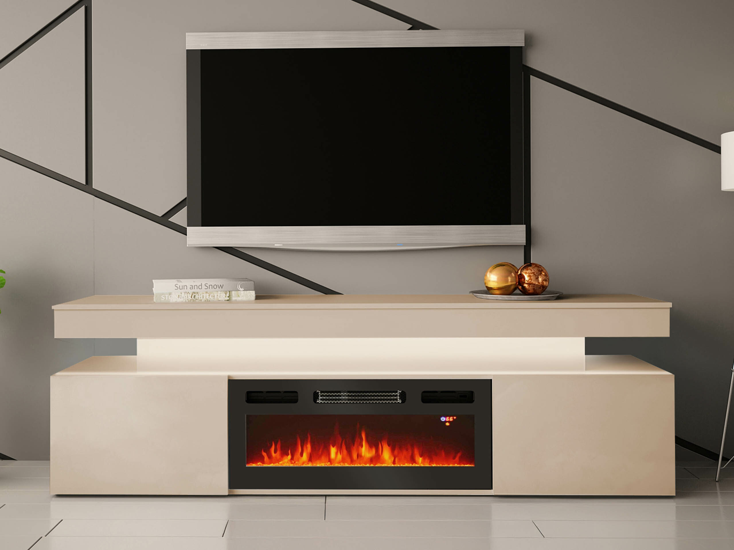 TV-meubel Monfero 104 (Lichtbruin)