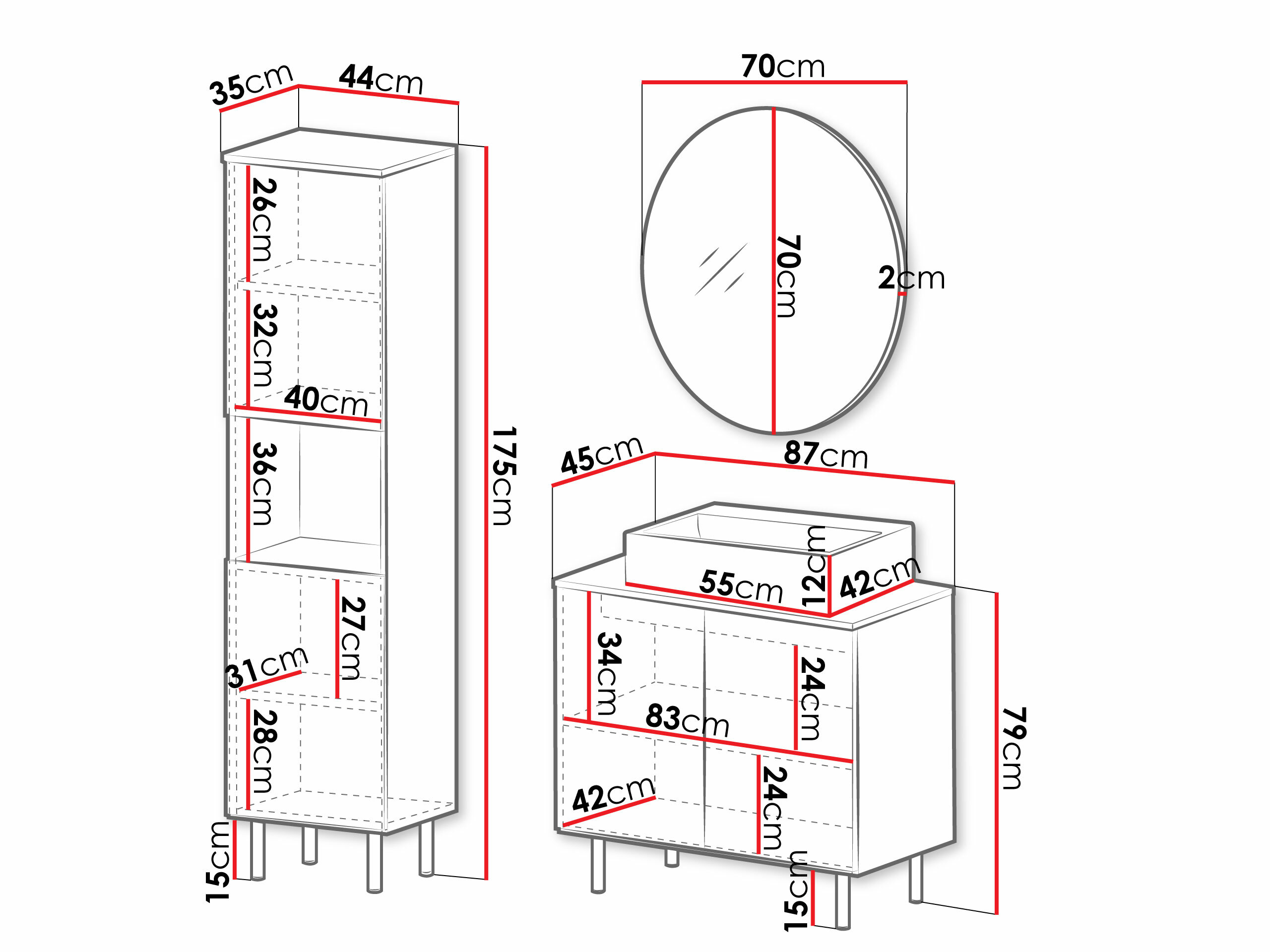 Badkamerset Virdomi 111 (Kasjmier)