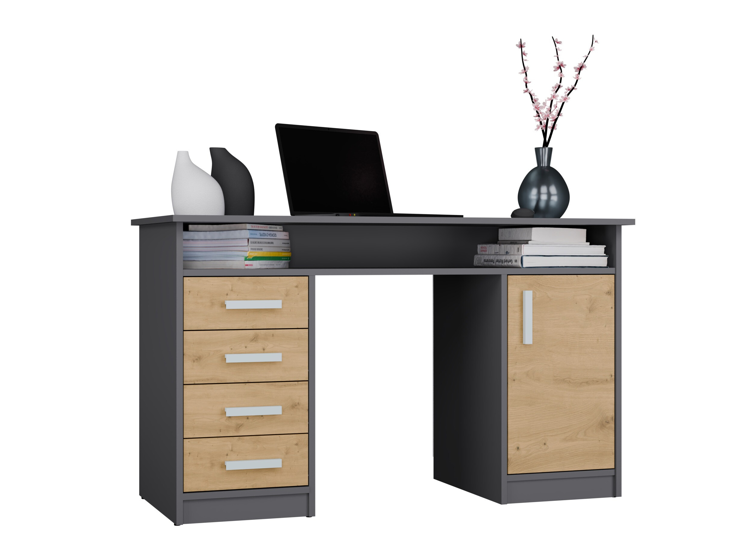Bureau Mandeville 329 (Artisan eiken + Antraciet)