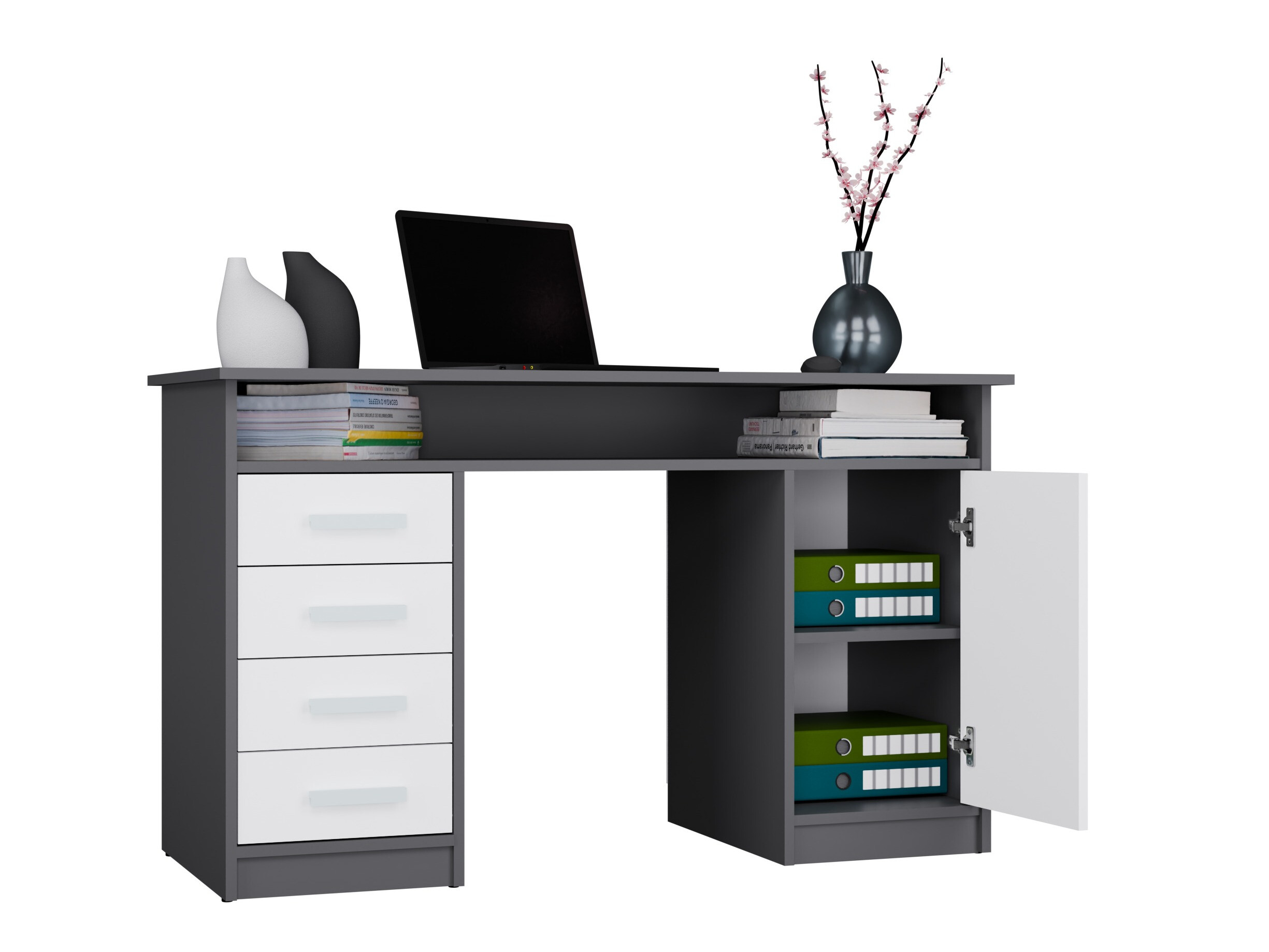 Bureau Mandeville 329 (Wit + Antraciet)