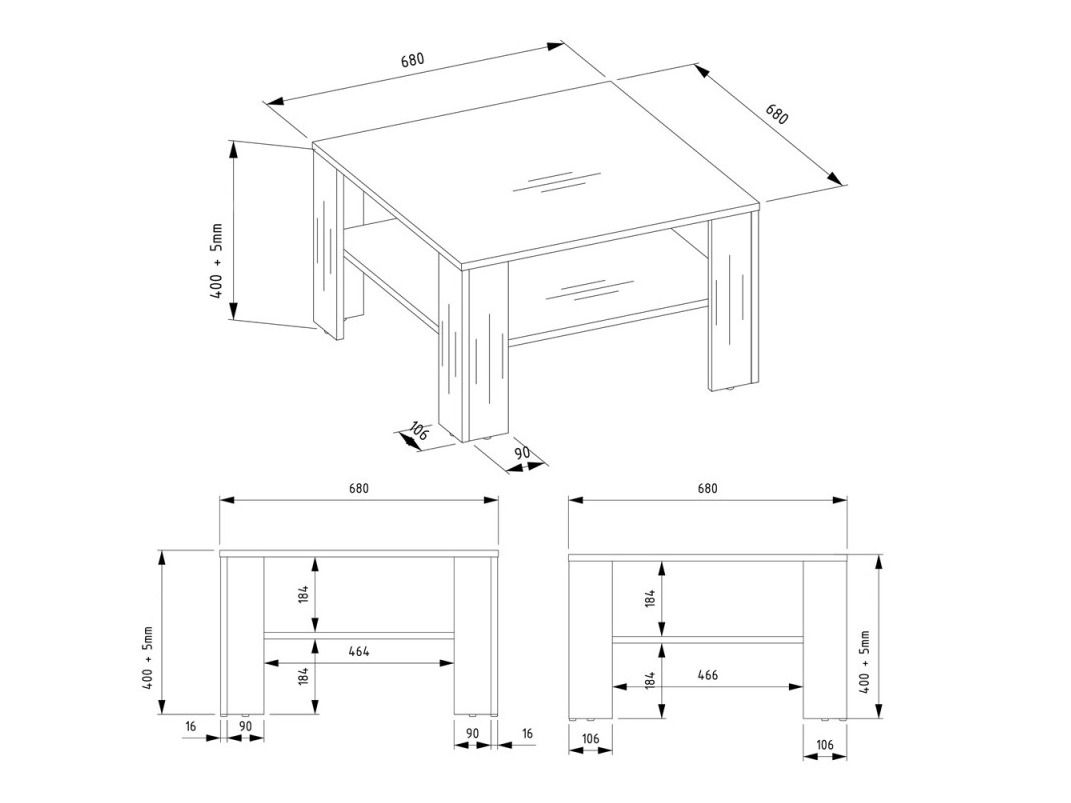 Salontafel Mandeville 358