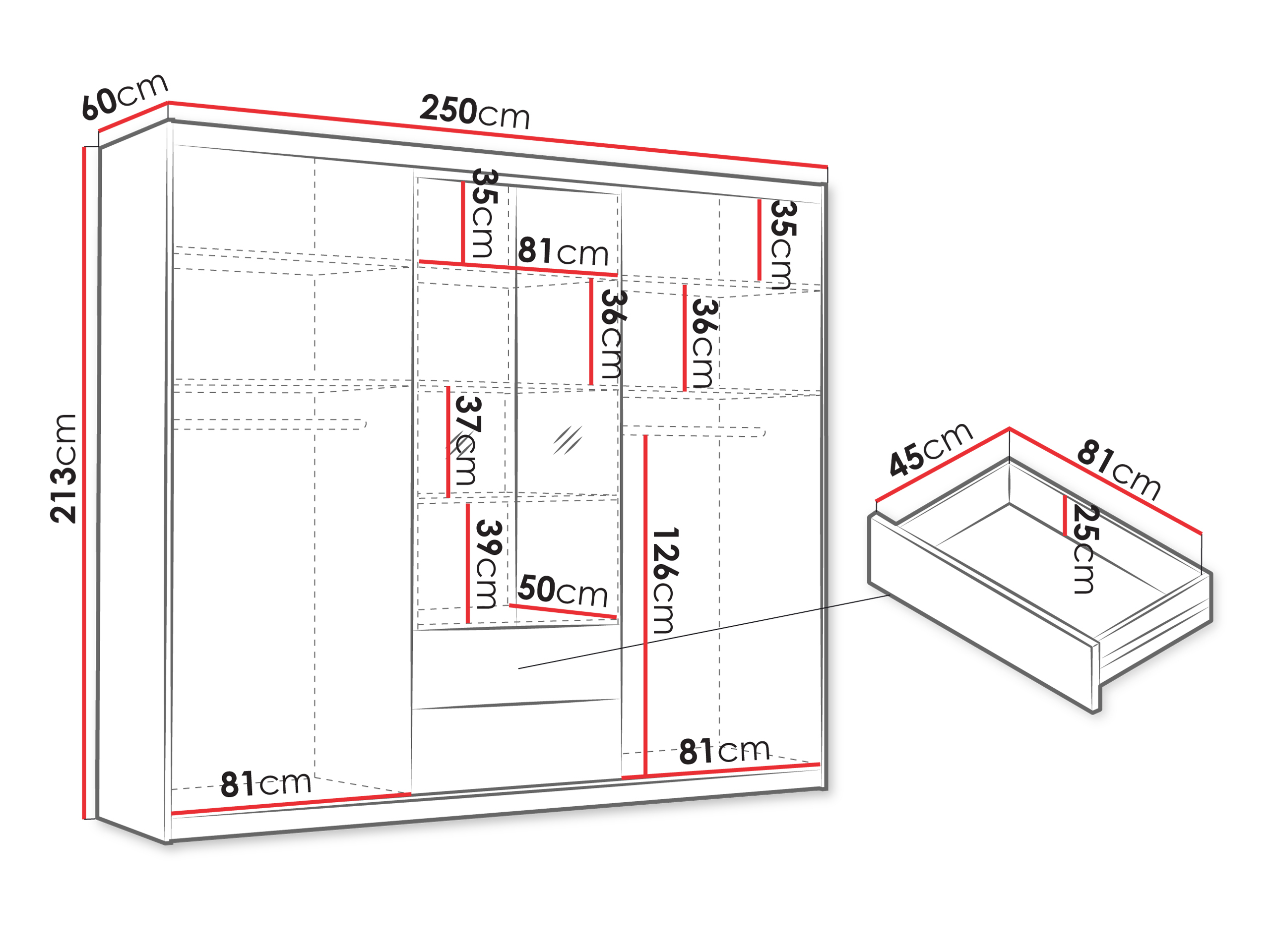 Kledingkast Honolulu 247