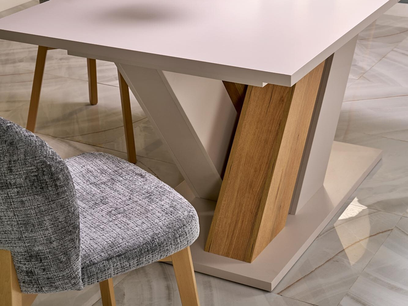 Tafel Houston 2091 (Kasjmier + Cremona eiken)