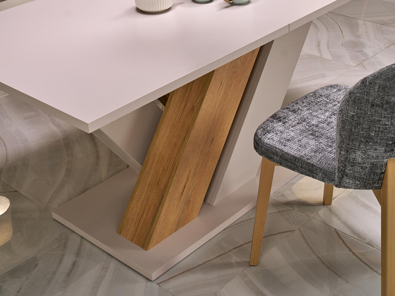 Tafel Houston 2091 (Kasjmier + Cremona eiken)
