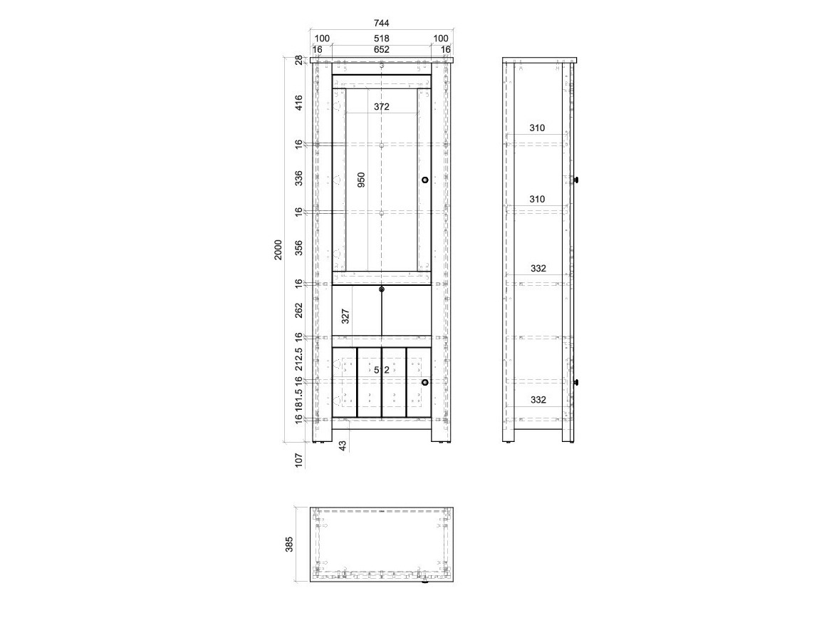 Boekenkast Mirtalo 109