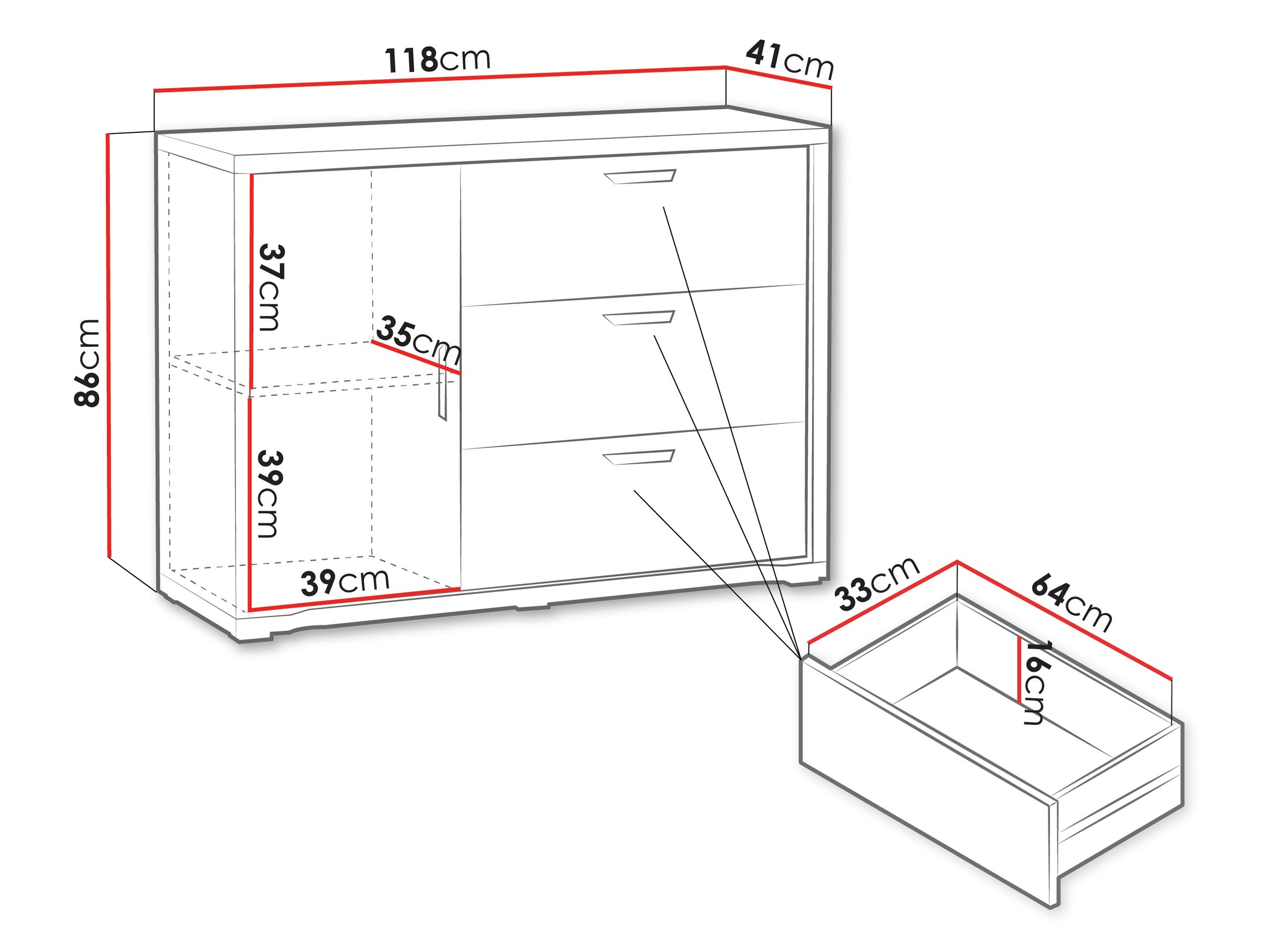 Ladekast Elisale 100
