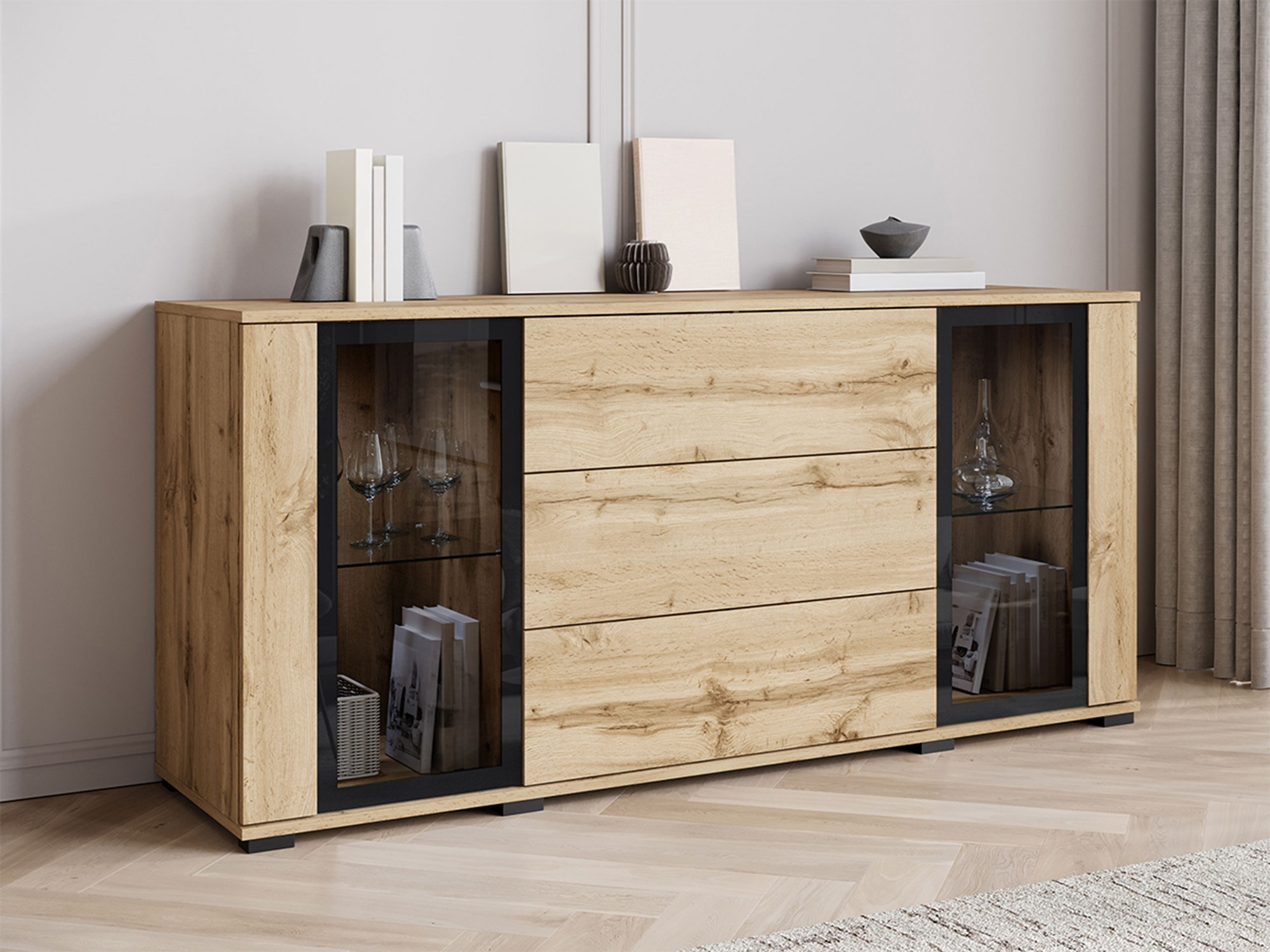 Ladekast Torcame 101 (Wotan eik)