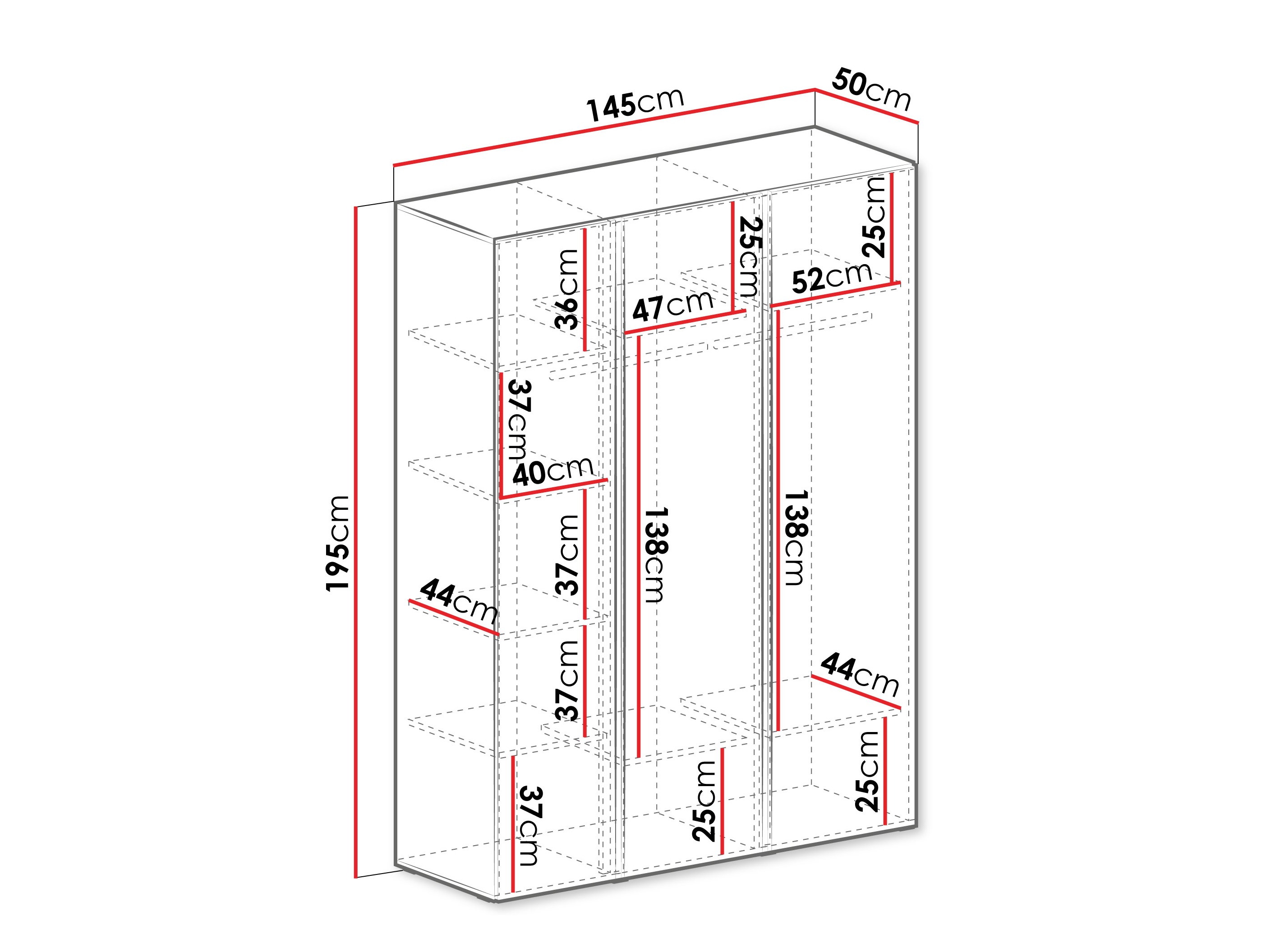 Kledingkast Fiosono 100 (Beige + Licht eiken)