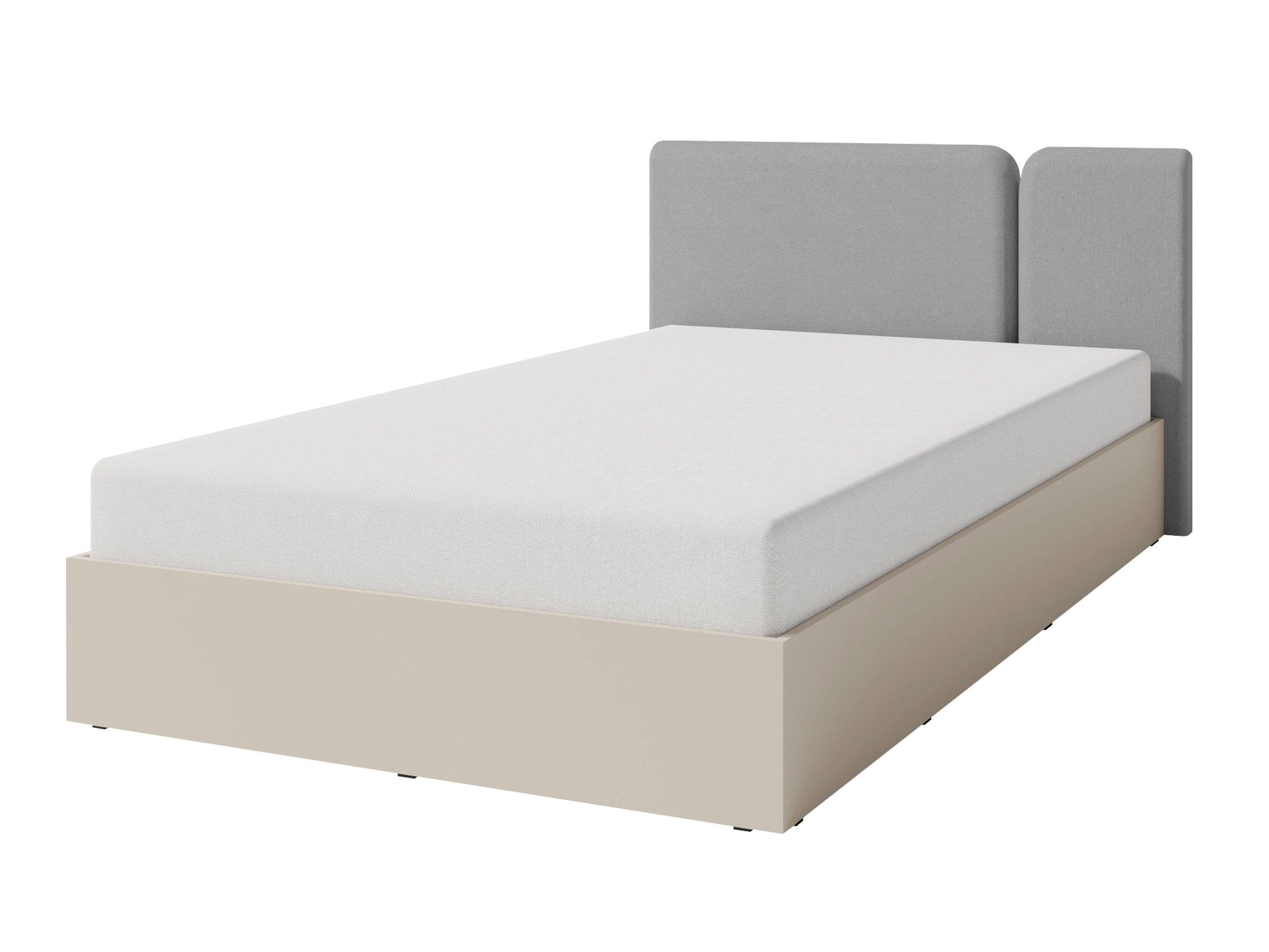 Bed Fiosono 112 (Beige + Licht eiken)