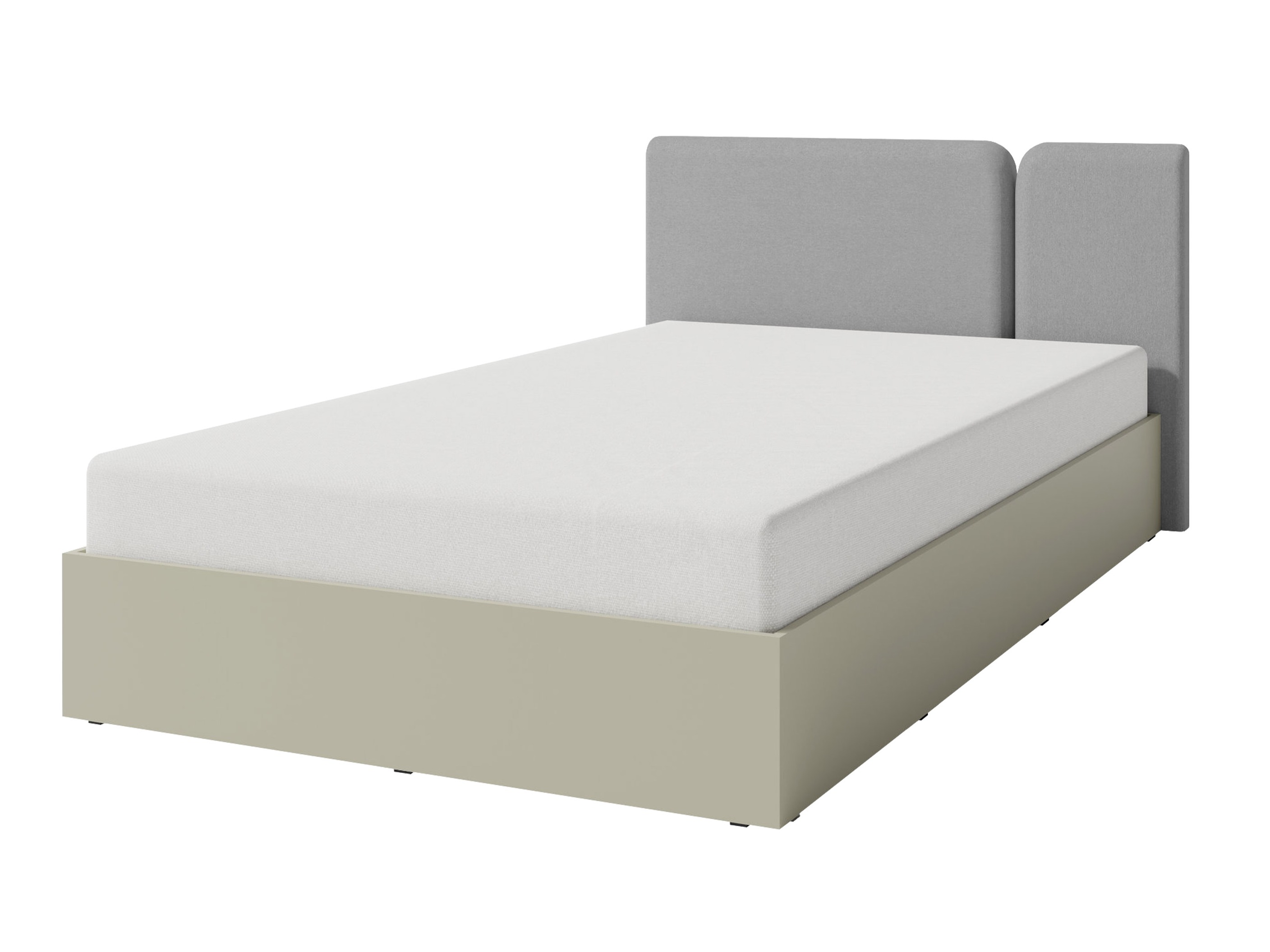 Bed Fiosono 112 (Stoffig groen + Eiken)