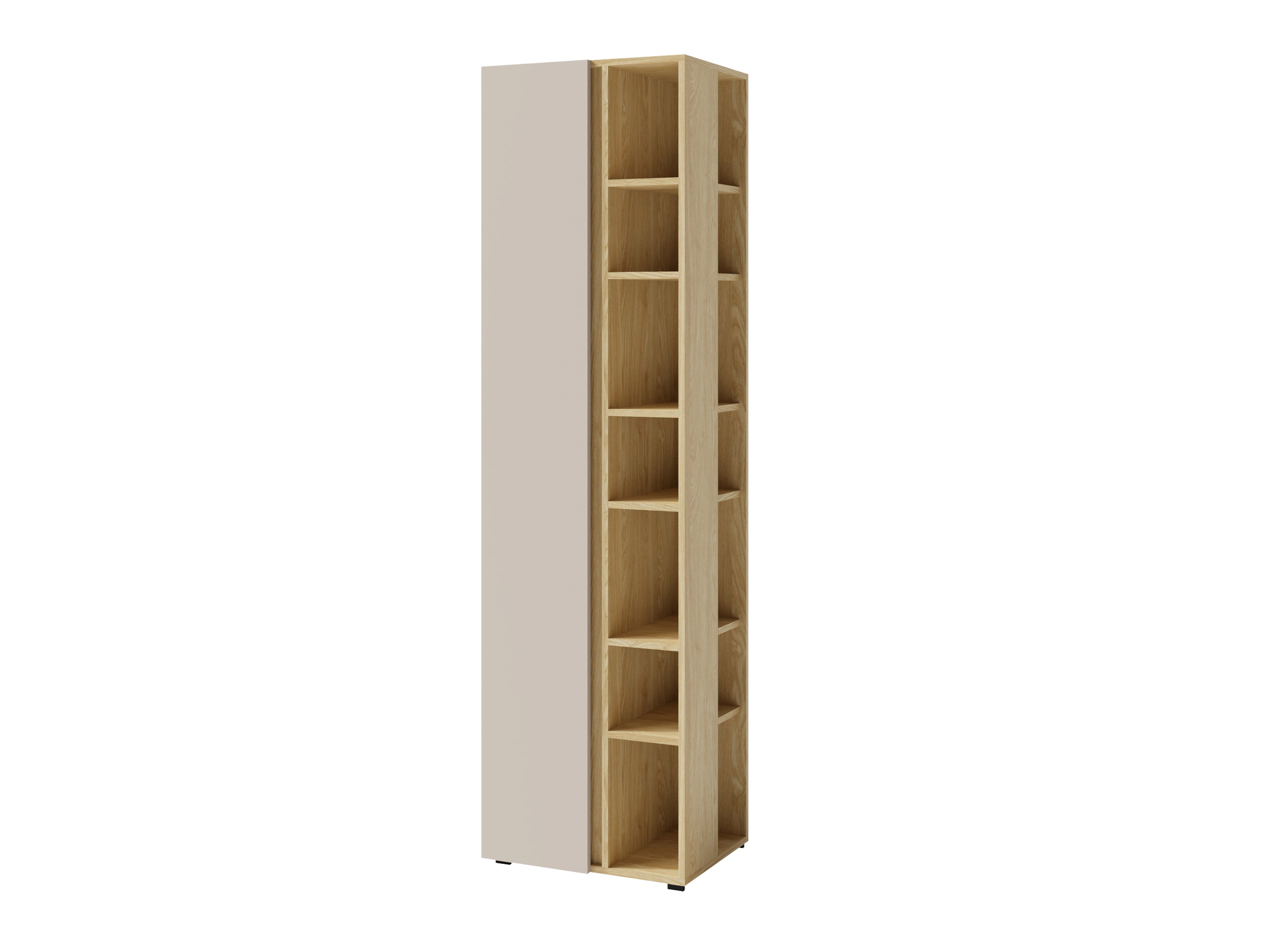 Boekenkast Fiosono 103 (Beige + Licht eiken)