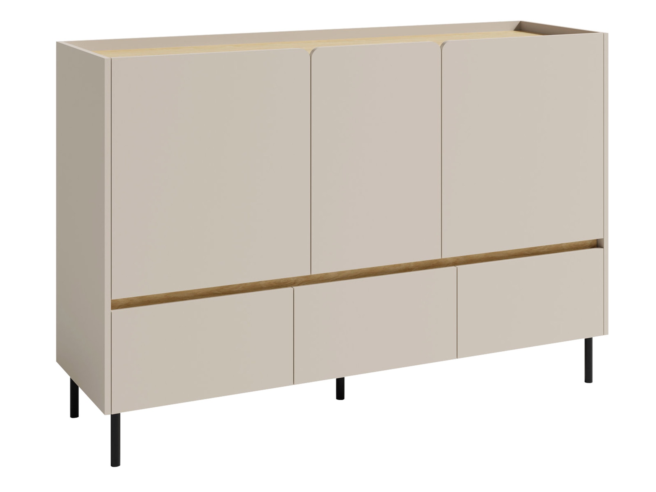 Ladekast Fiosono 106 (Beige + Eiken)