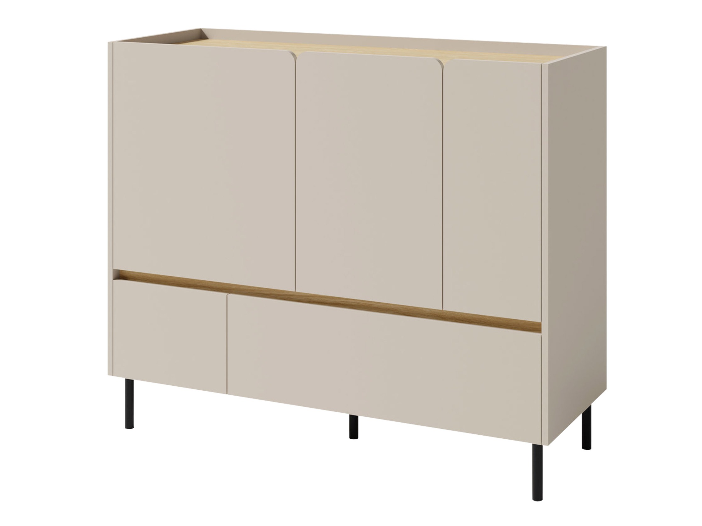 Ladekast Fiosono 107 (Beige + Eiken)