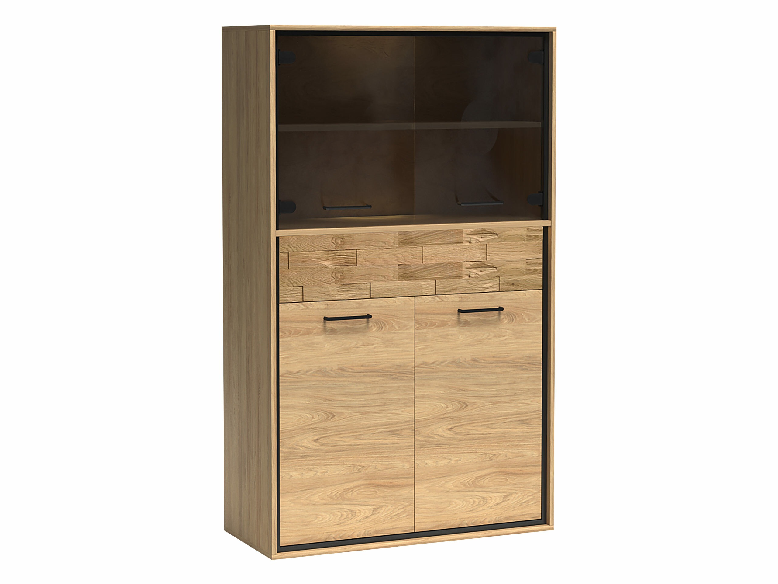 Boekenkast Etrmoni 102 (Licht hout + Eiken)