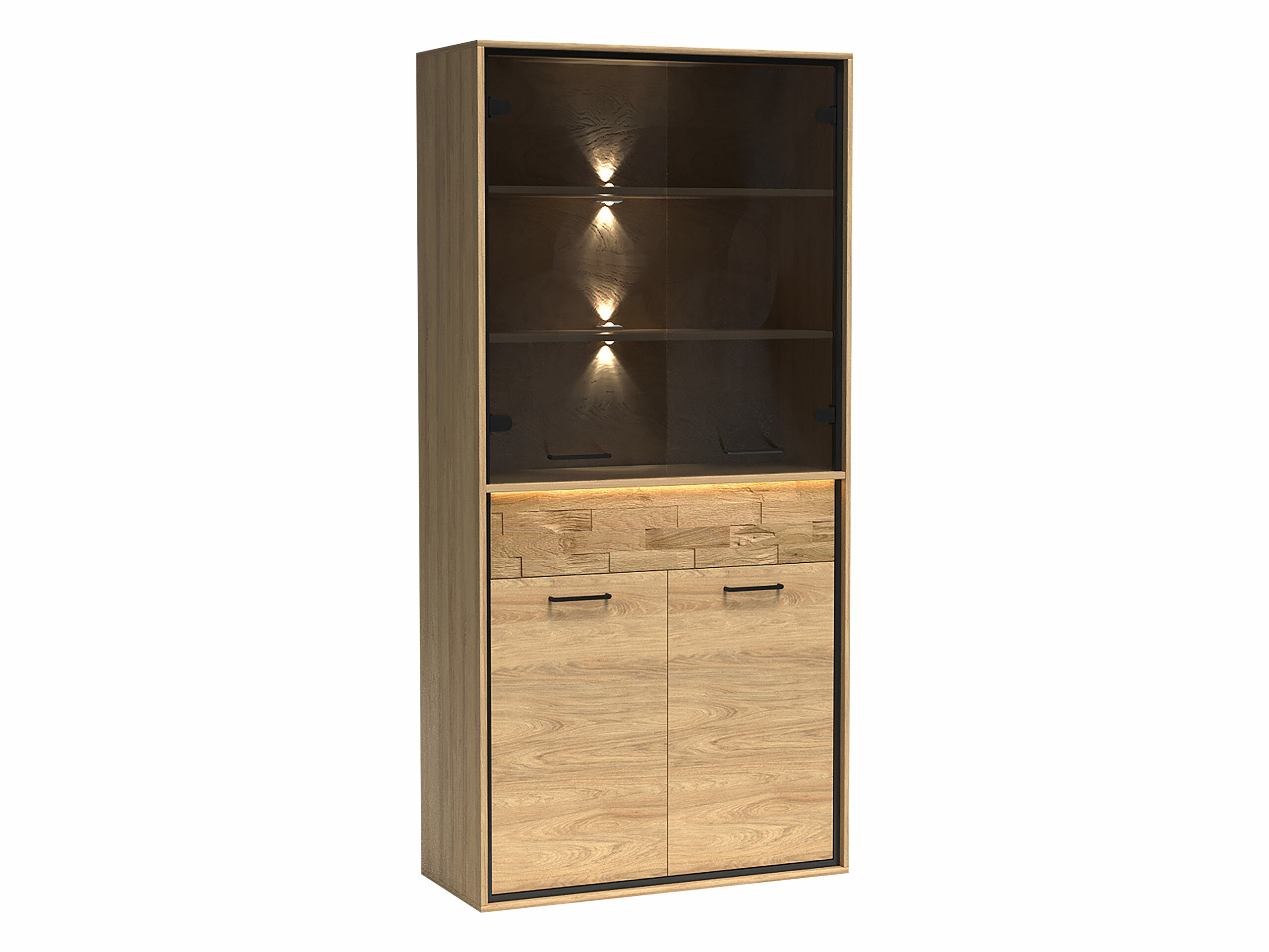 Boekenkast Etrmoni 102 (Licht hout + Eiken)