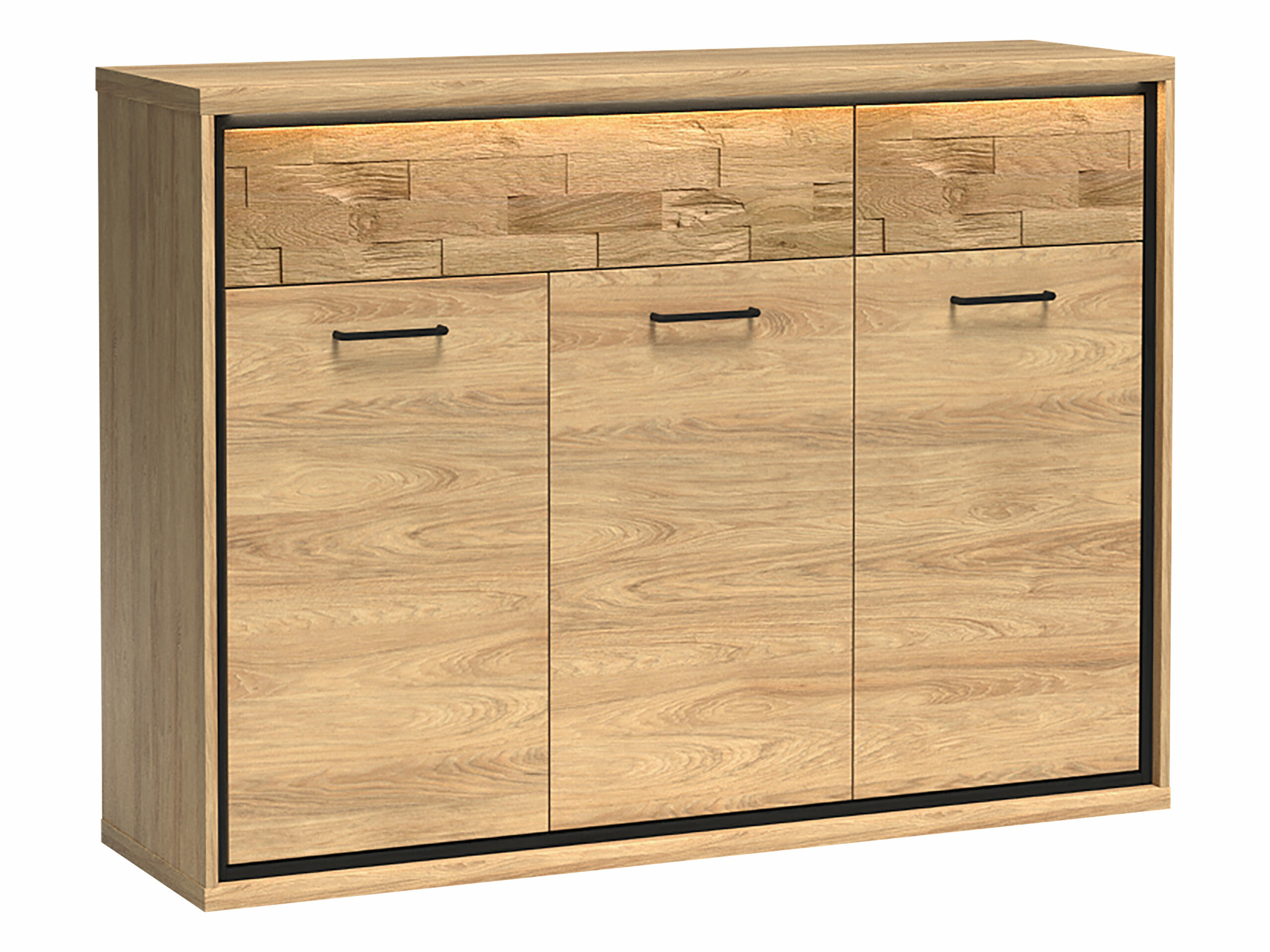 Ladekast Etrmoni 104 (Licht hout + Eiken)