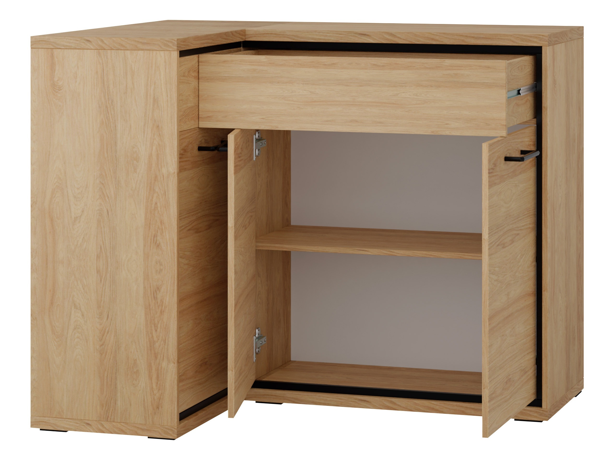 Hoekladekast Etrmoni 121 (Licht hout)