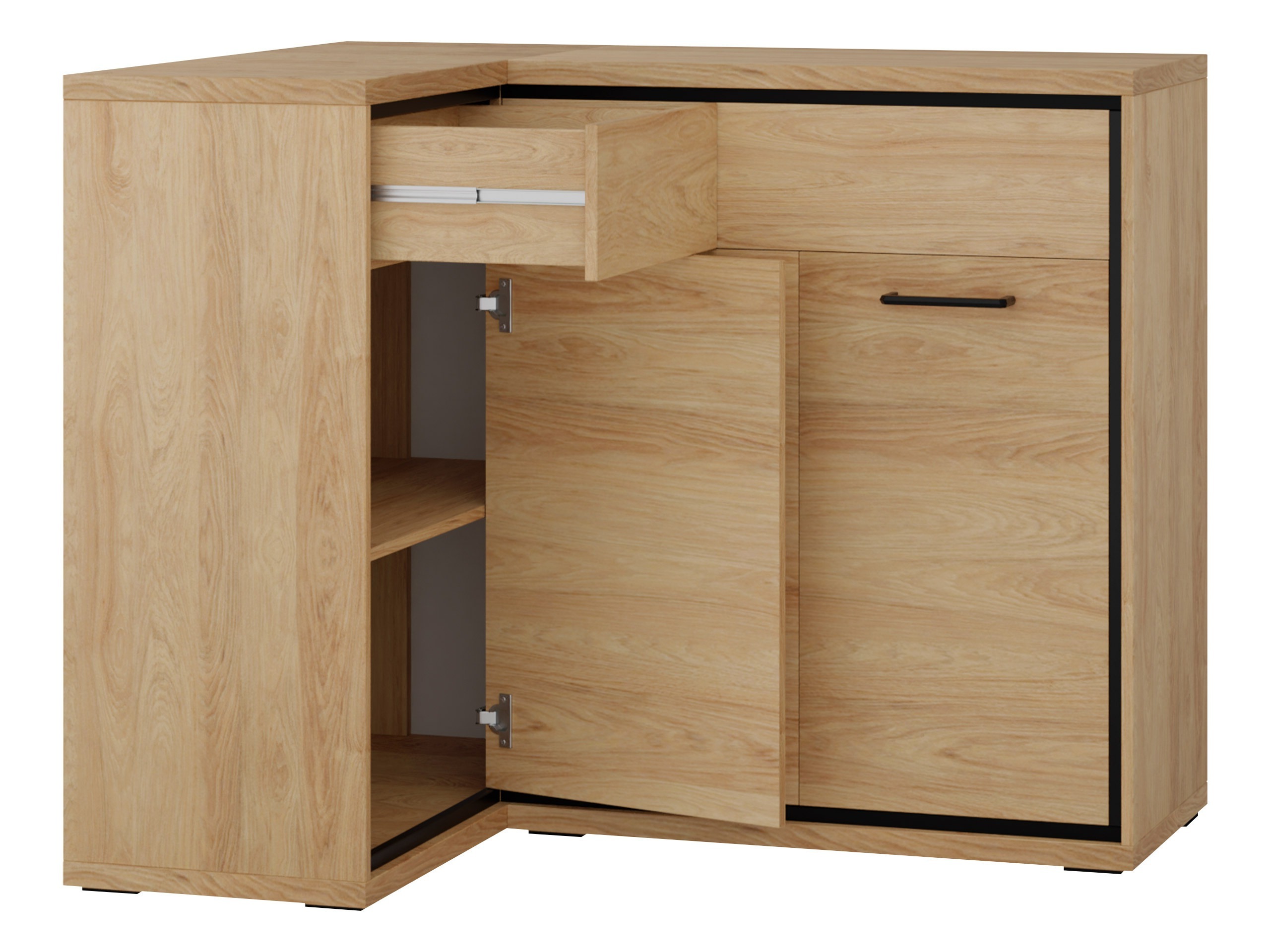 Hoekladekast Etrmoni 121 (Licht hout)