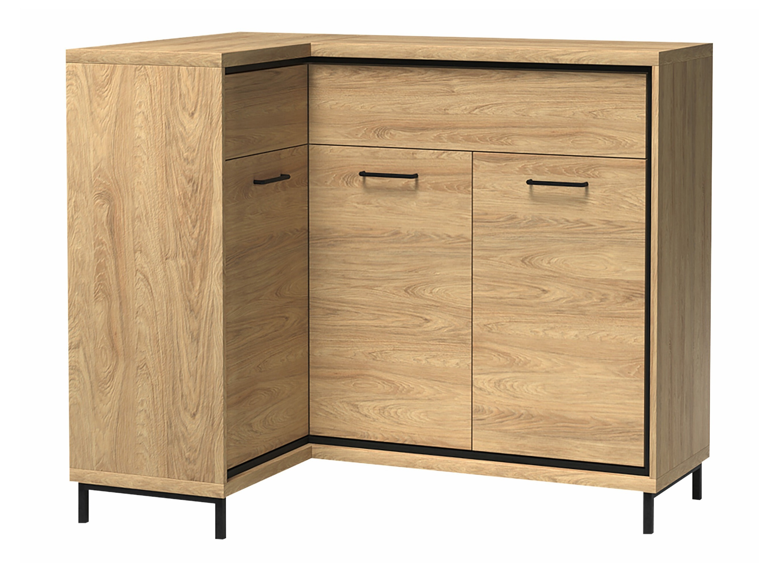Hoekladekast Etrmoni 121 (Licht hout)